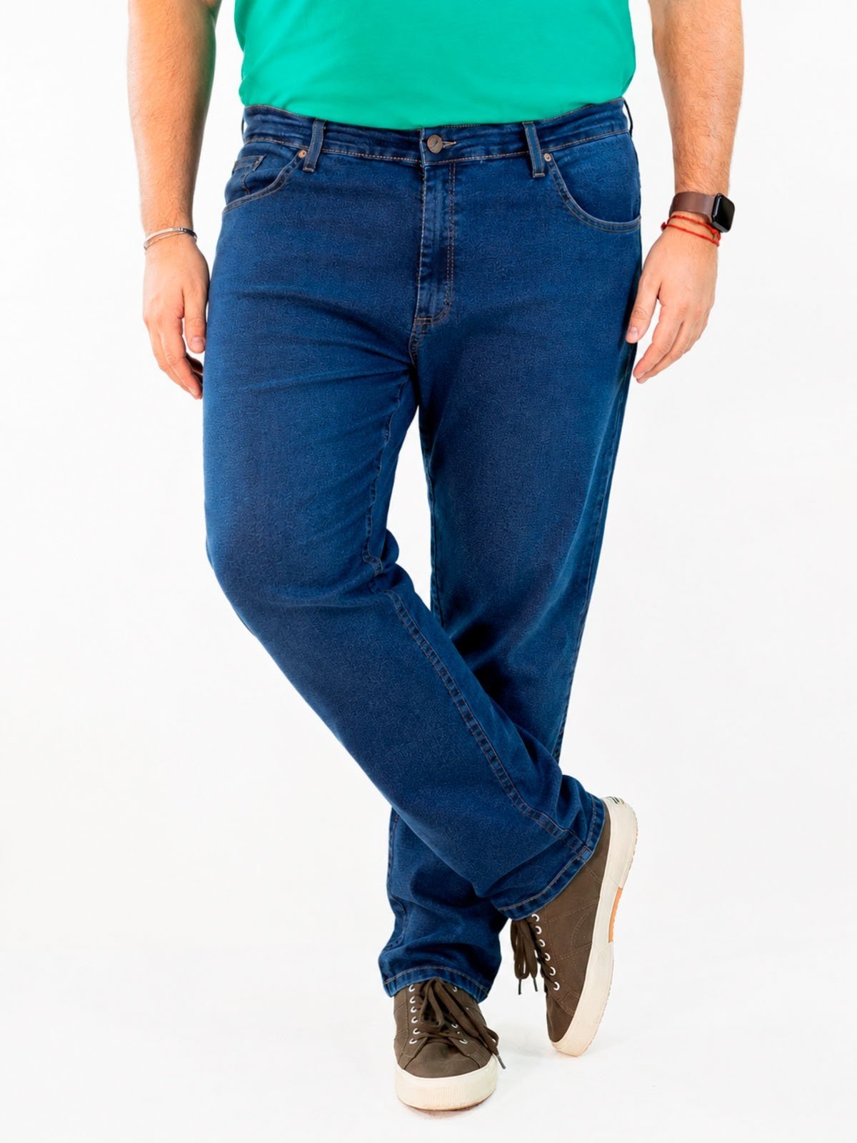 Calça Masculina Jeans Plus Size Tradicional Elastano Anticorpus
