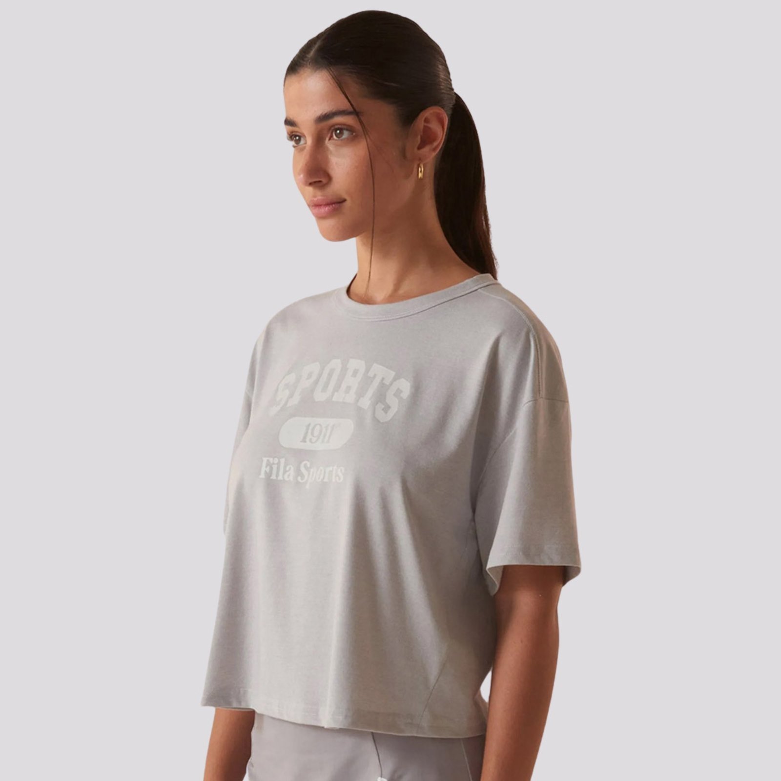 Camiseta Fila Comfort Smart Cotton Feminina Cinza