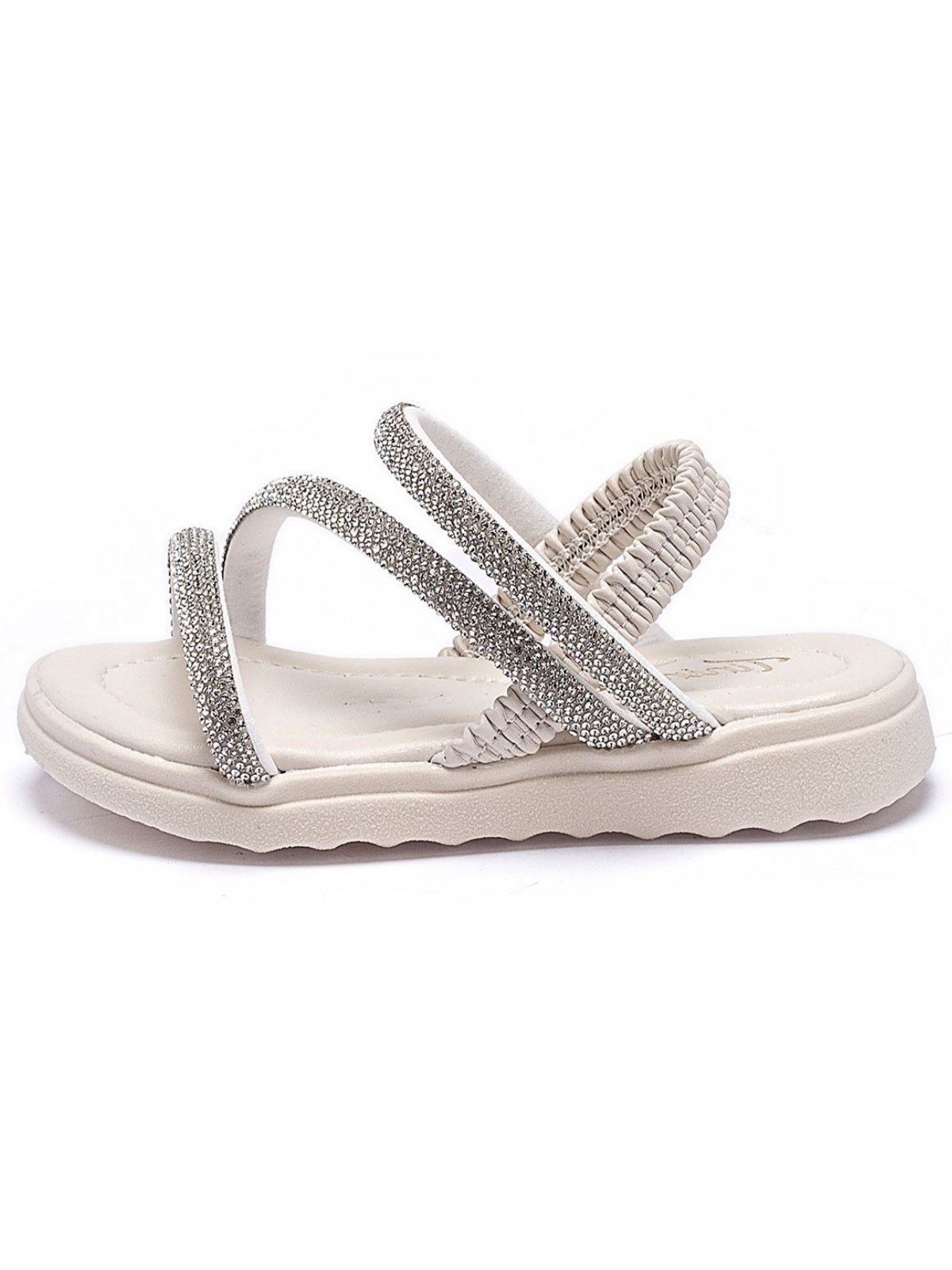 Infantil – Sandália Tininha Menina Tamanco com Elástico Off White