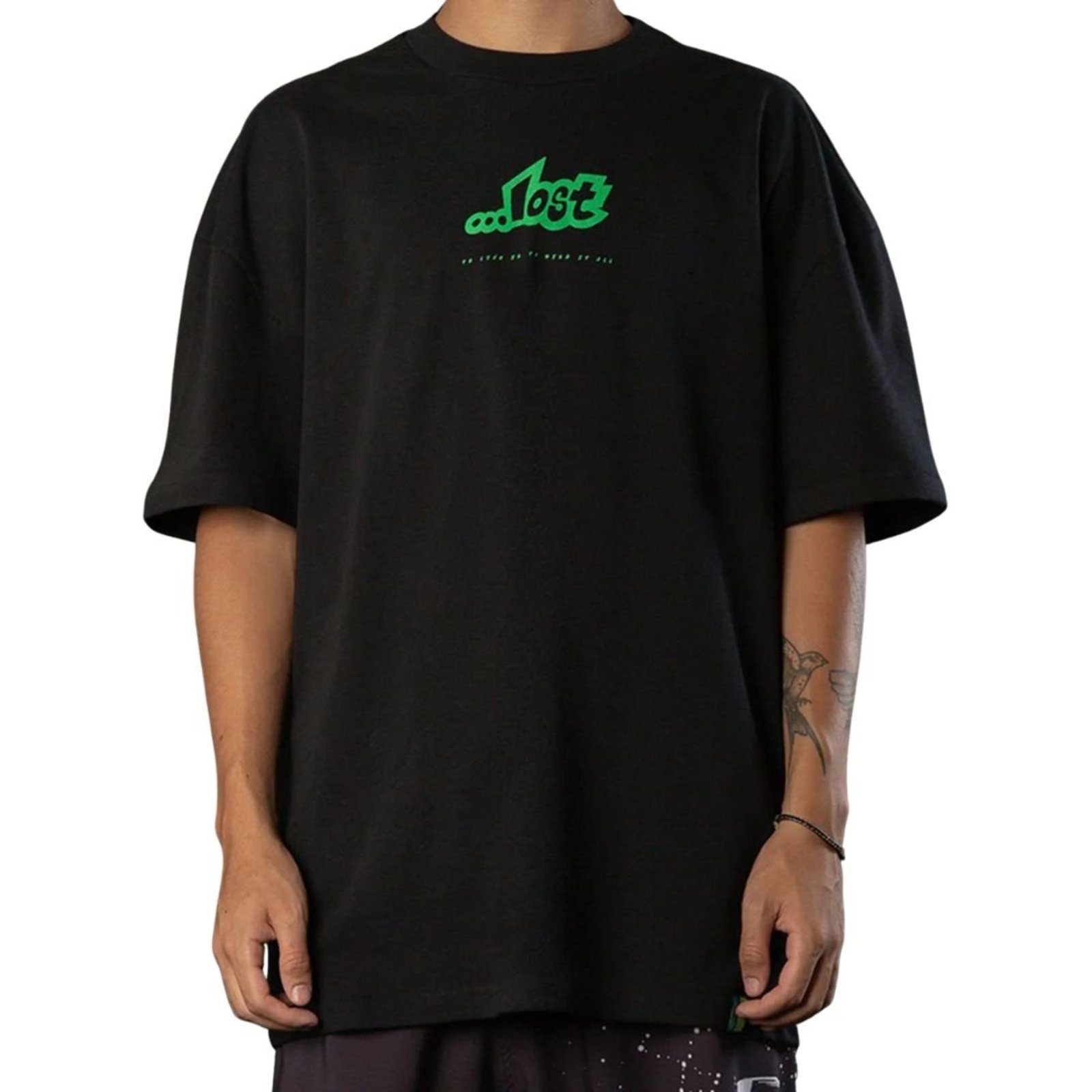 Camiseta Lost X Rick and Morty It All - PRETO