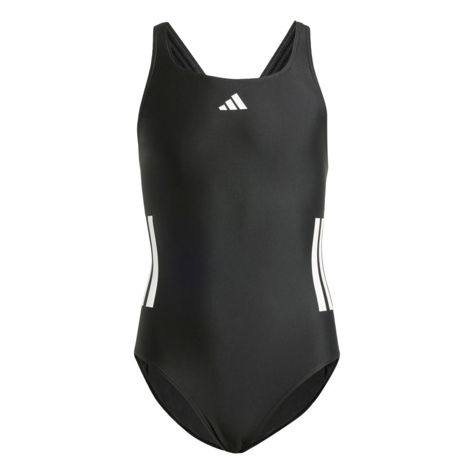 Maiô Costas Em C Três Listras adidas Performance Preto