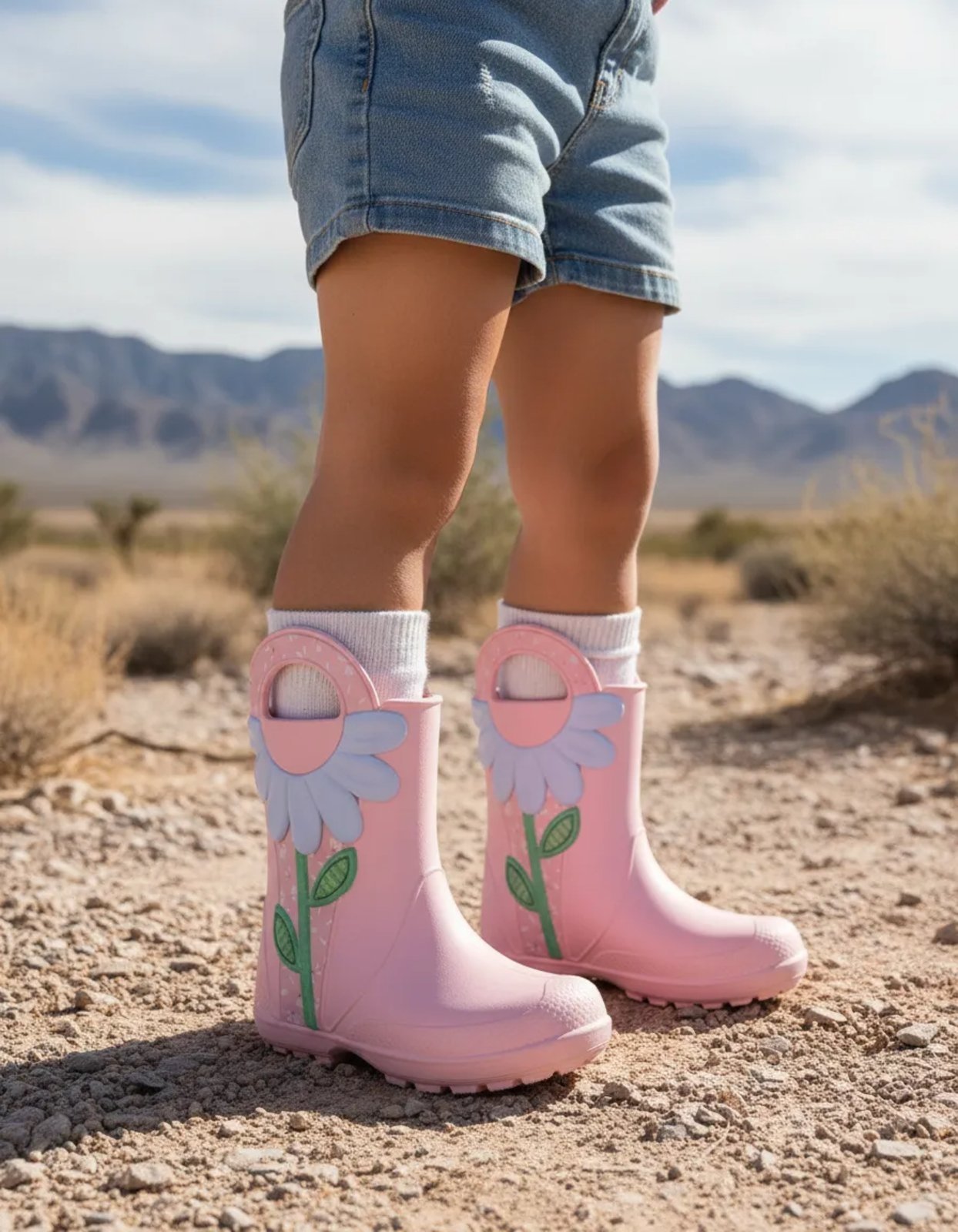 Infantil – Galocha Feminina Plugt De Flor Meninas Rosa