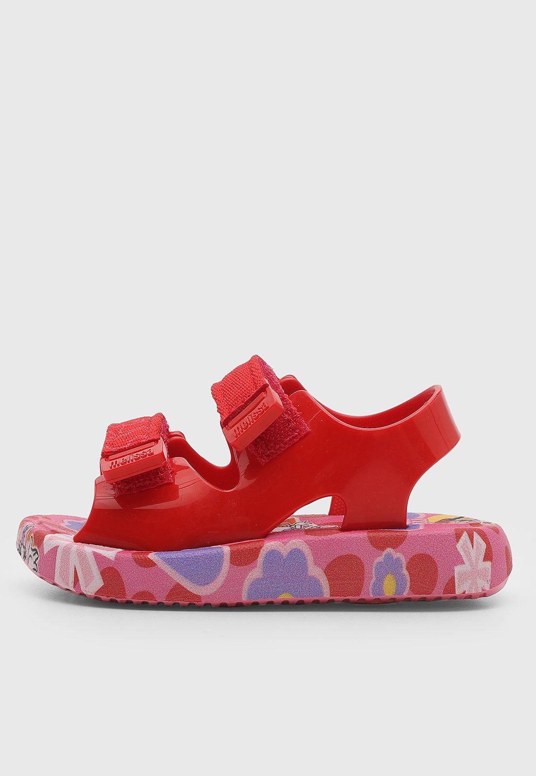 Vista 3 Infantil - Sandália Mini Melissa Mix Disney Minnie rosa Mini Melissa rosa
