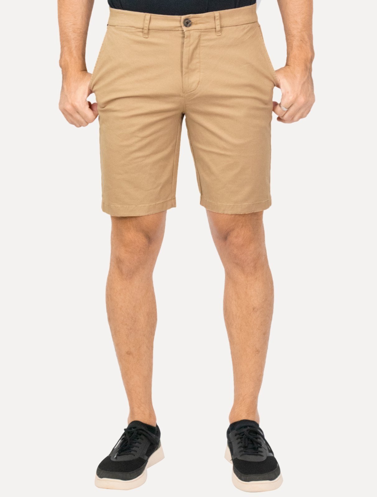 Vista 2 Bermuda Tommy Hilfiger Masculina Sarja Brooklyn 9in cáqui Tommy Hilfiger cáqui