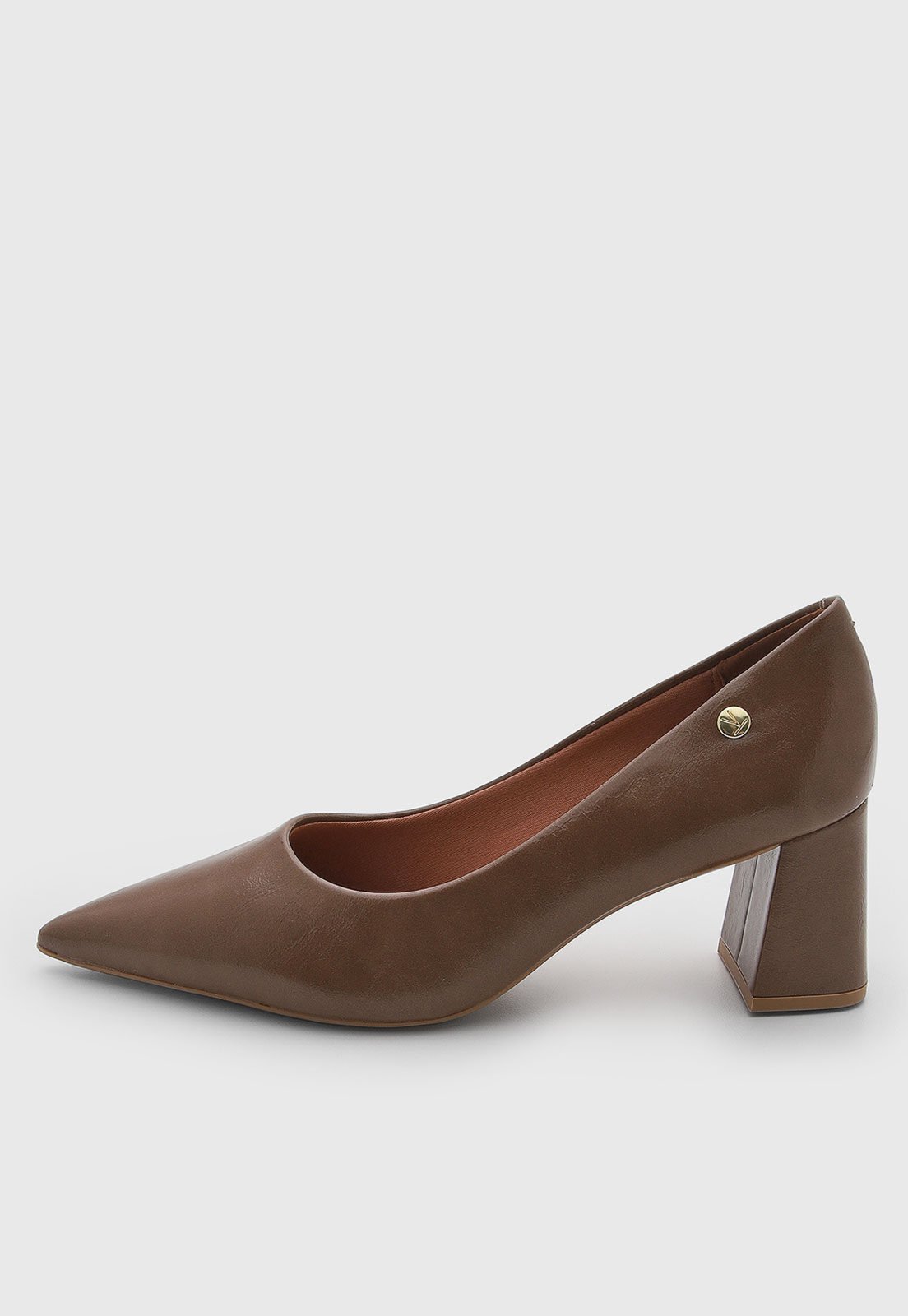 Scarpin Feminino Vizzano Salto Médio Marrom