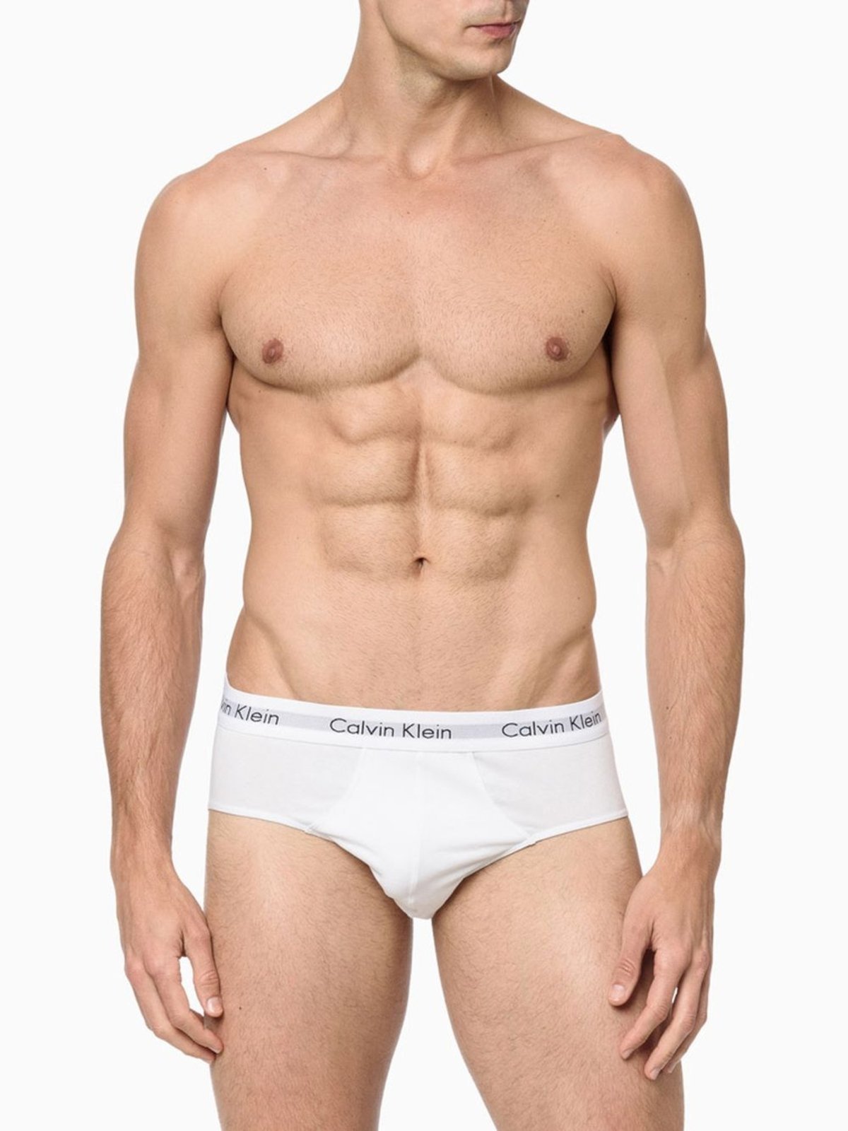 Kit 3 Underwear Brief Clássica Algodão Com Elastano Cintura Baixa Cuecas Calvin Klein - Multicolor Calvin Klein Underwear