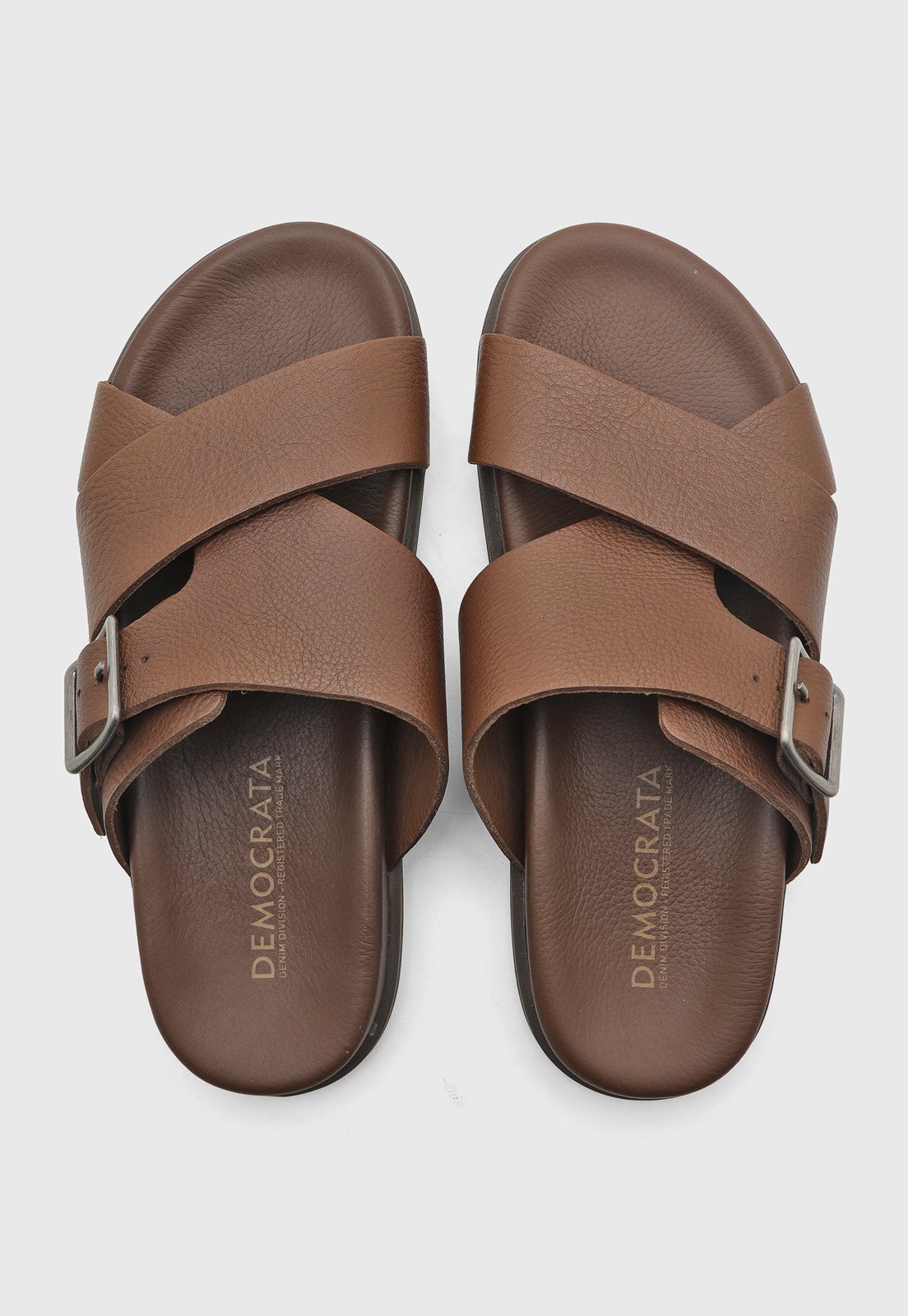 Sandália Masculina Democrata Dock Couro Marrom