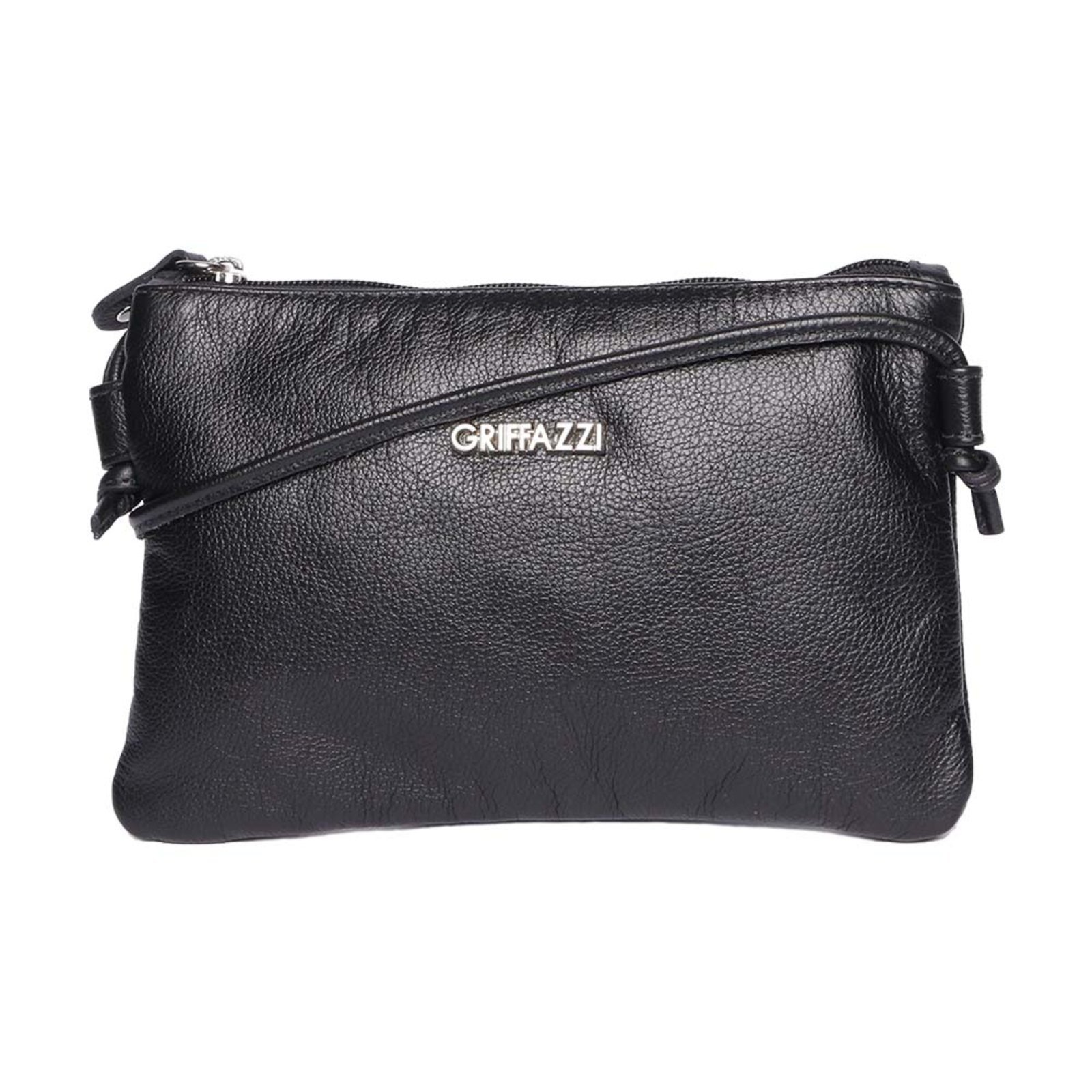 Vista 3 Bolsa de Couro Griffazzi Preta preto preto
