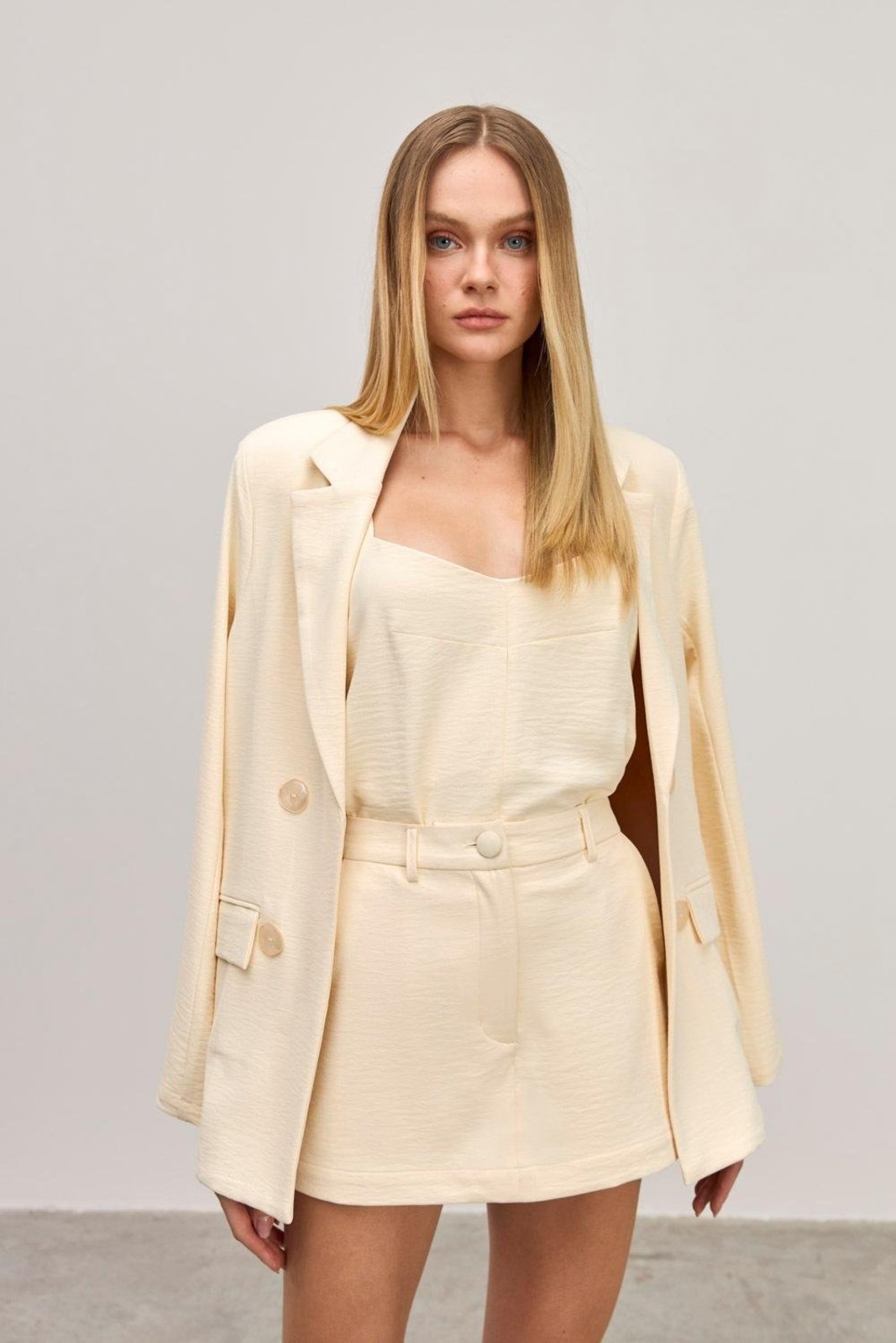 Blazer Botões Croche Carlota Costa Branco