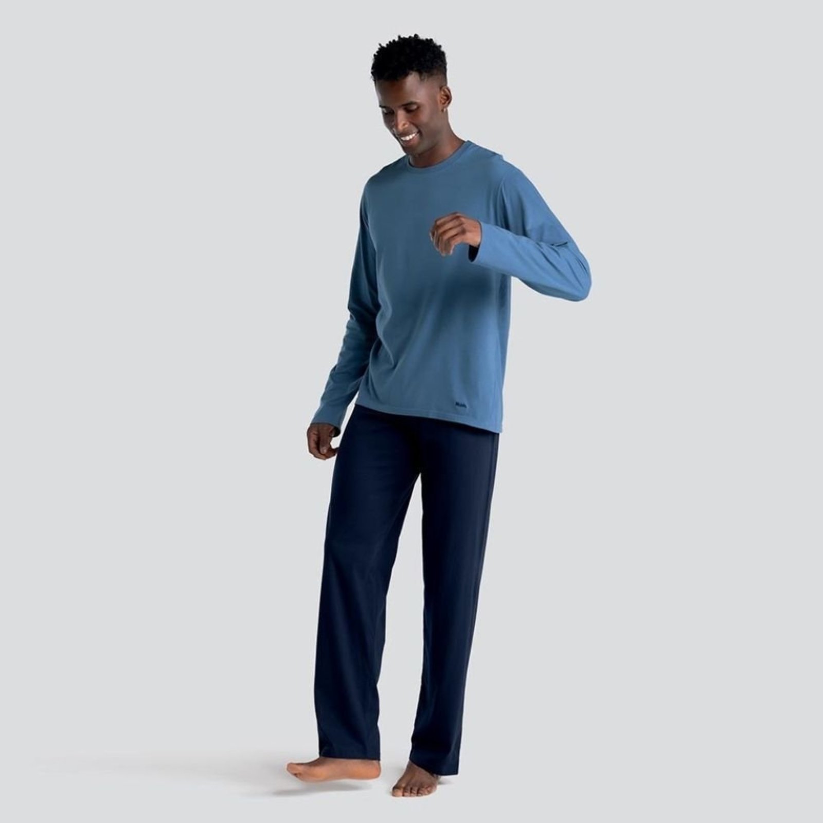 Pijama Longo Gola Careca Mash Adulto Masculino 800.48