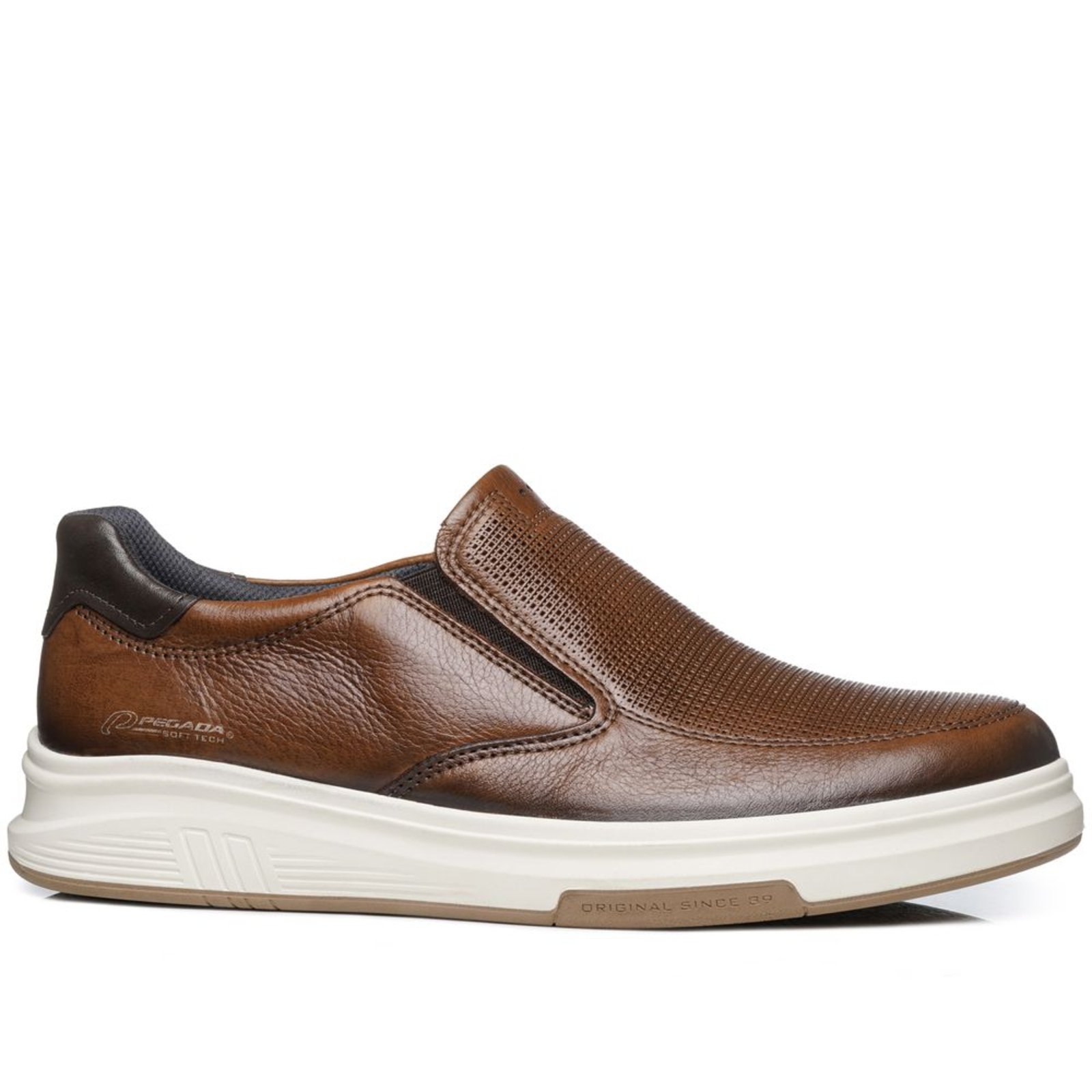 Tênis Casual Pegada Masculino em Couro Pinhão 112303-04 Tênis Casual Pegada Masculino em Couro Pinhão 112303-04 37