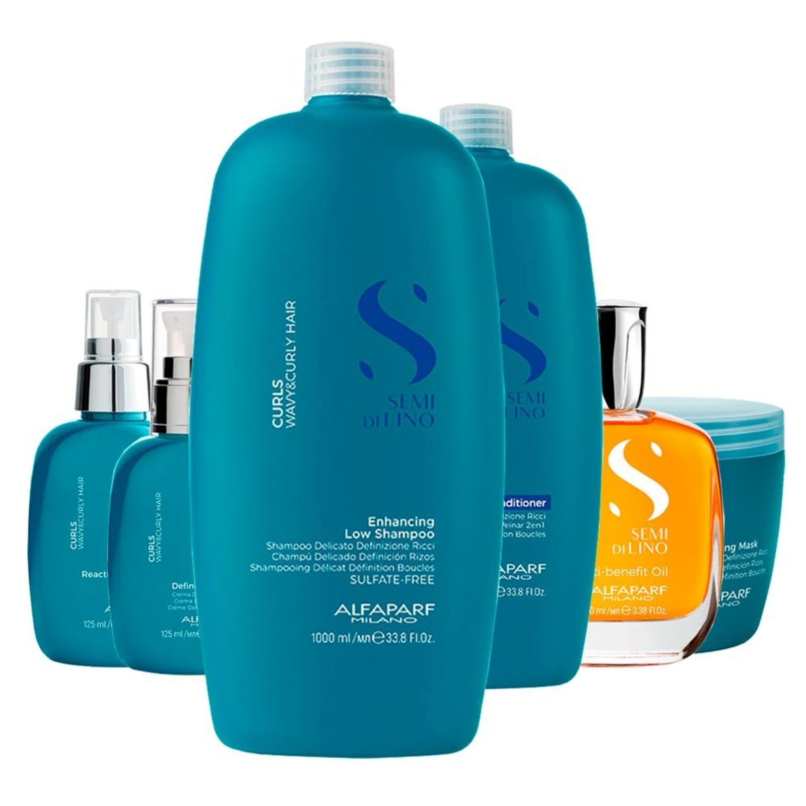 Alfaparf Semi Di Lino Curls Profissional - 6 Produtos