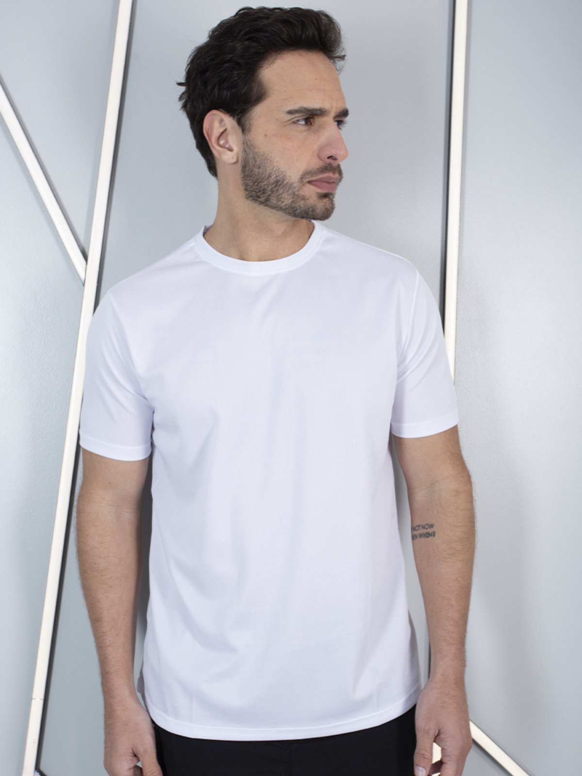 Camiseta Unissex Manga Curta Dry Fit Poliéster Gola Redonda
