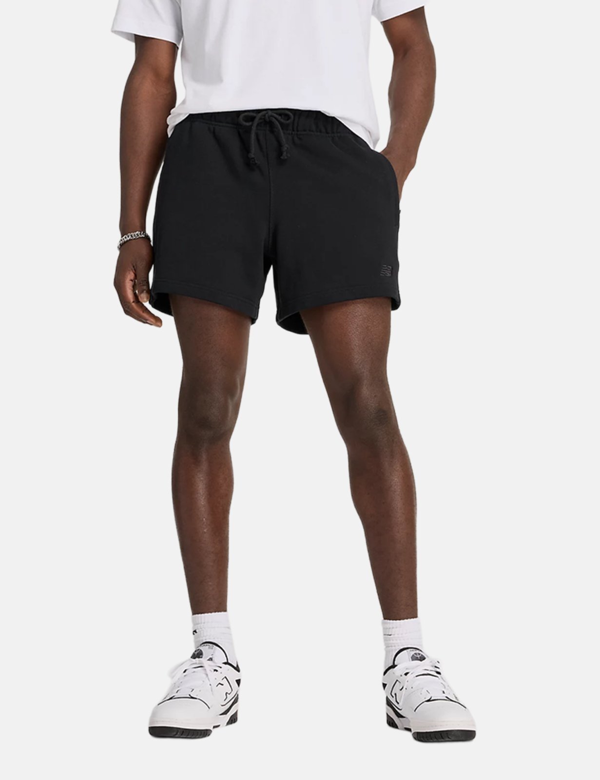 Short New Balance Masculino Relaxed Athletics Small Logo 5 Preto