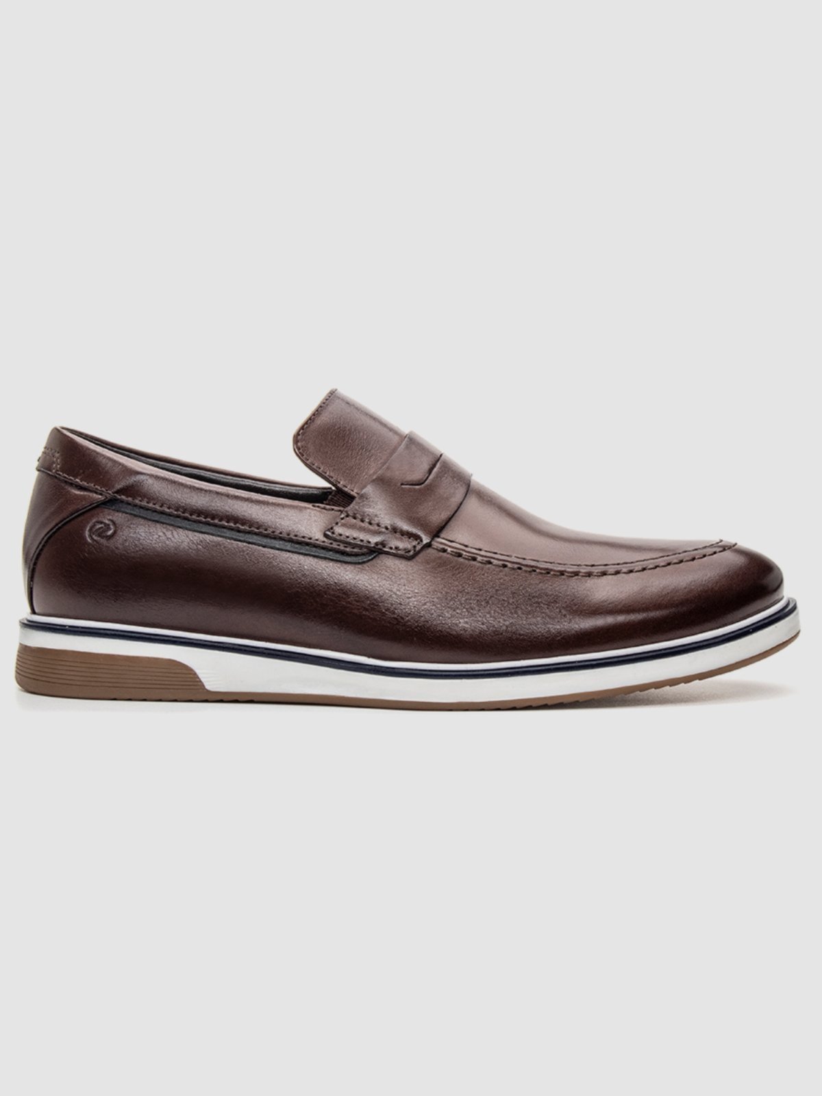 Sapato Masculino Marrom Casual Couro Original Conforto E Estilo Sky Sofisticação E Estilo Zapattero