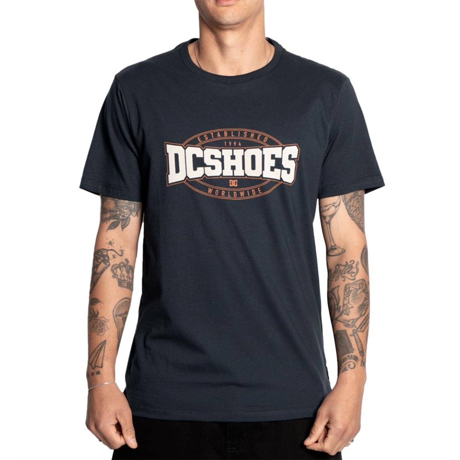Camiseta DC Shoes Standout SM25 Masculina Marinho