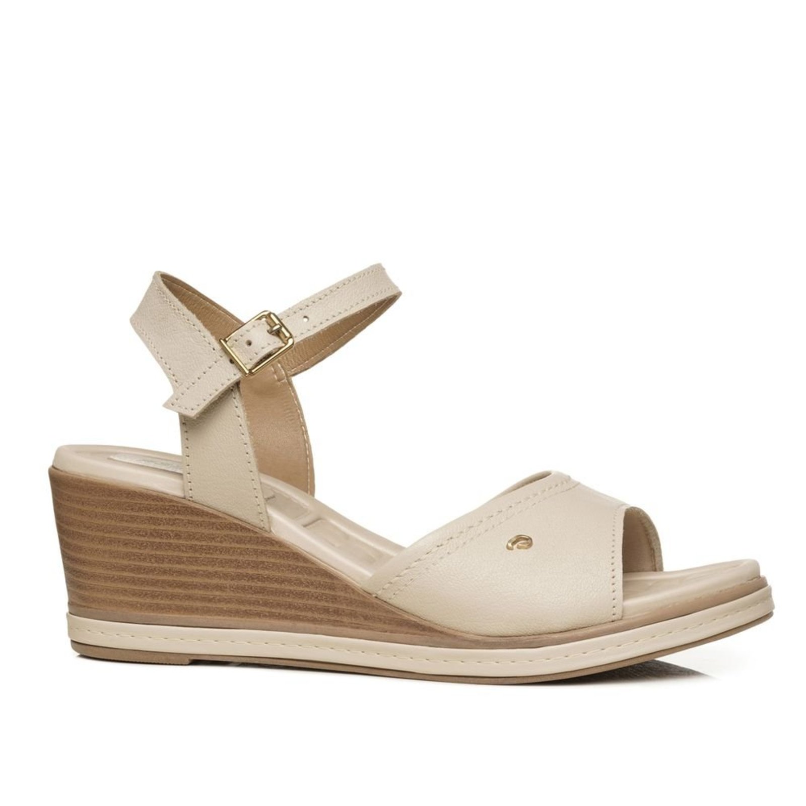 Infantil - Sandália Pegada Feminina em Couro Off White 233952-05 Sandália Pegada Feminina em Couro Off White 233952-05 40