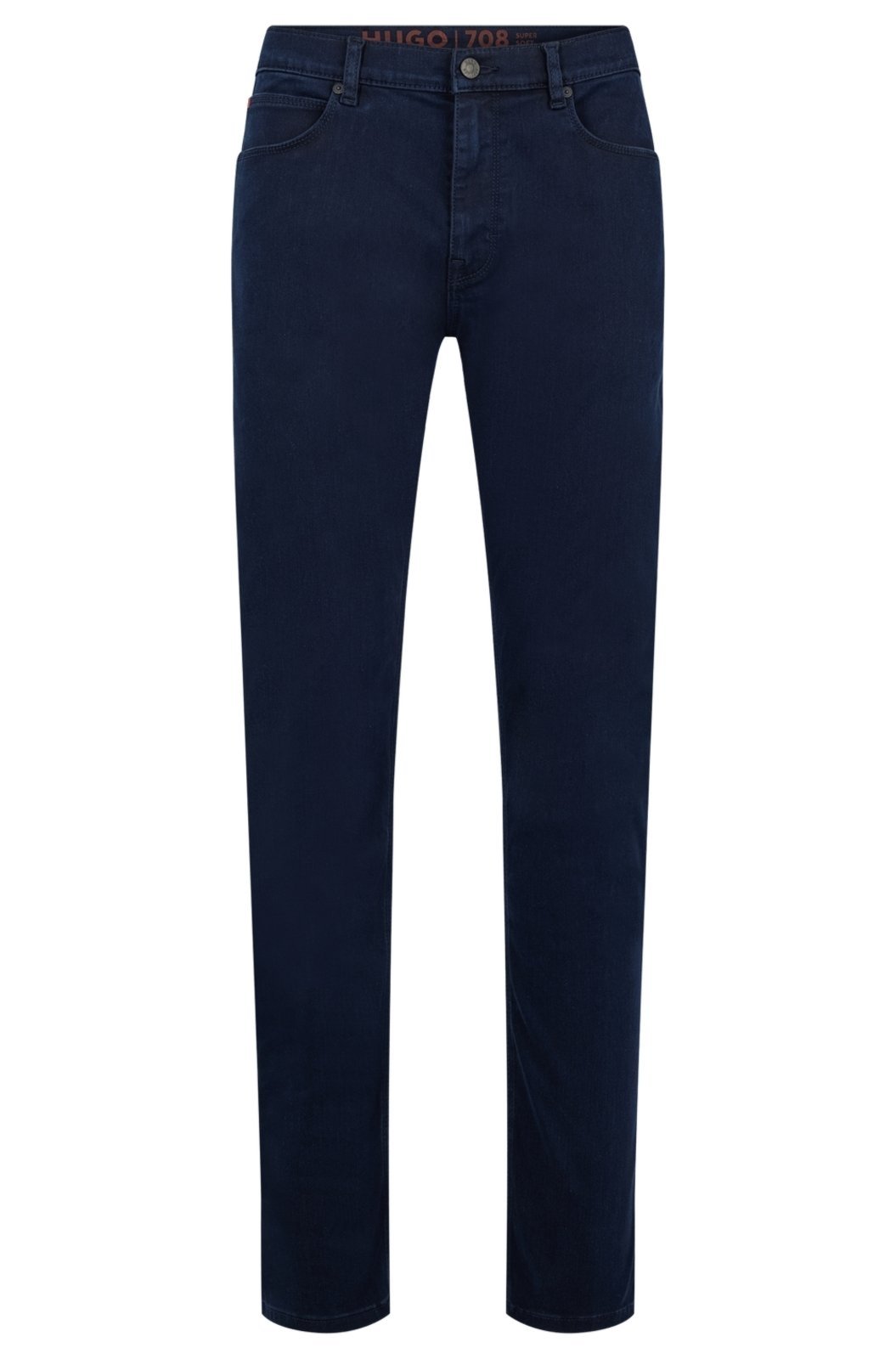 Calça Jeans Slim De Em Denim Super Macio Azul Escuro Azul – 36