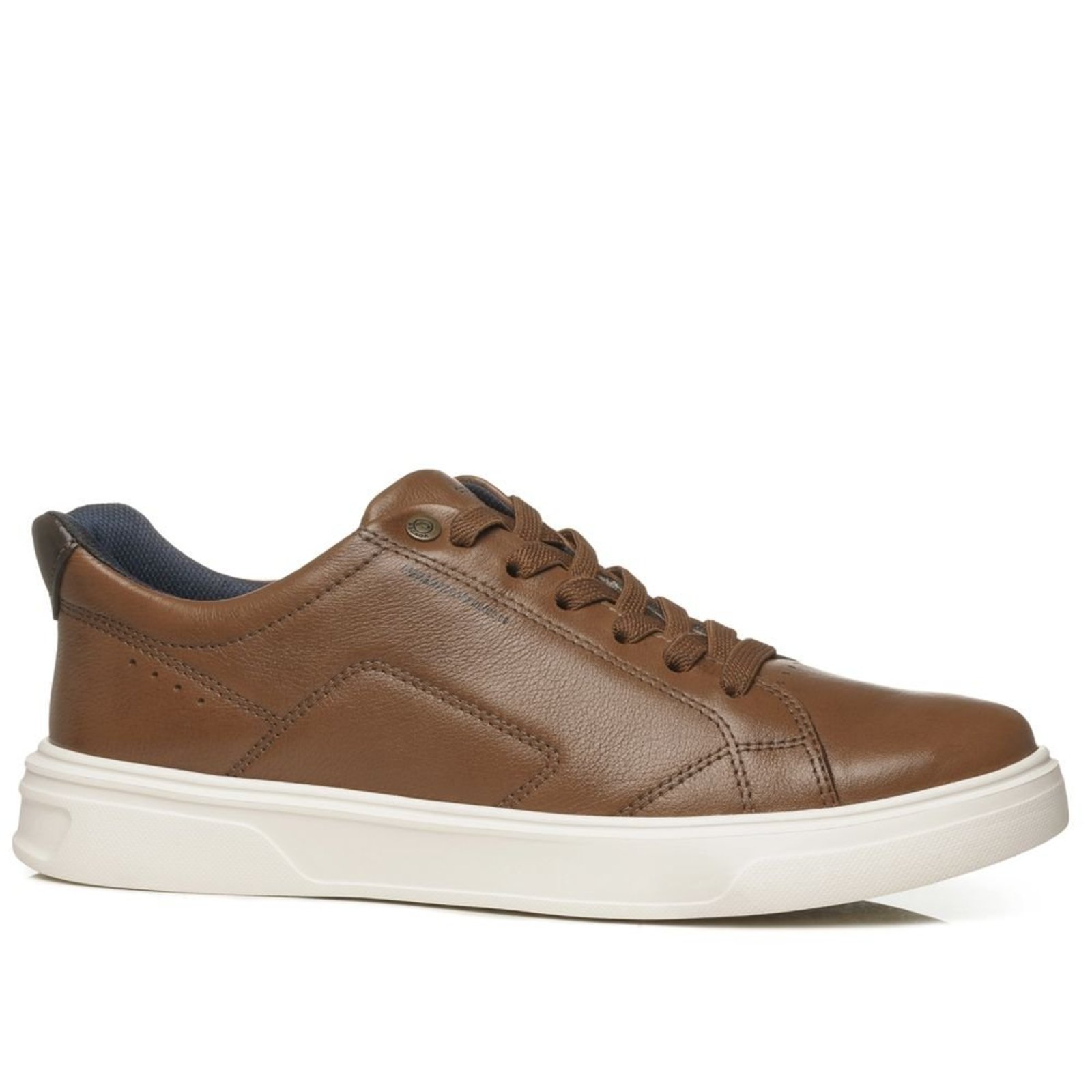 Tênis Casual Pegada Masculino em Couro Pinhão 112951-03 Tênis Casual Pegada Masculino em Couro Pinhão 112951-03 42