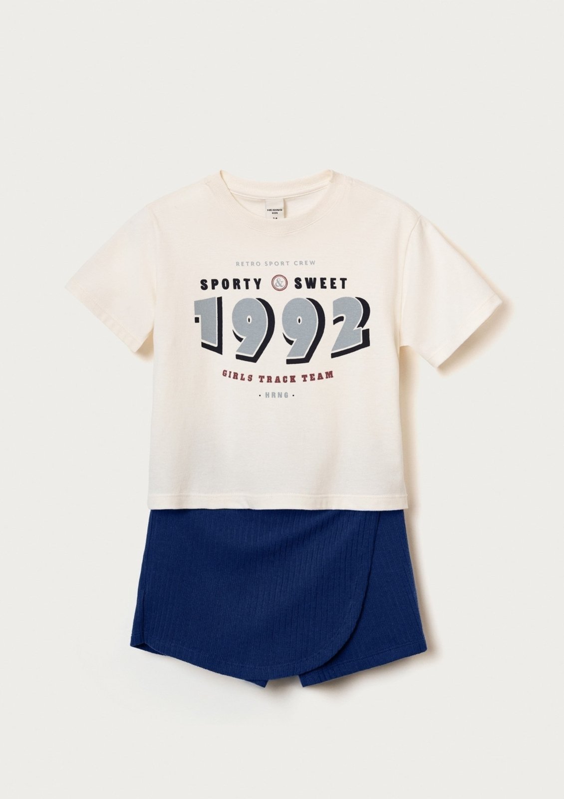 Infantil - Conjunto Menina Com Shorts Saia Hering