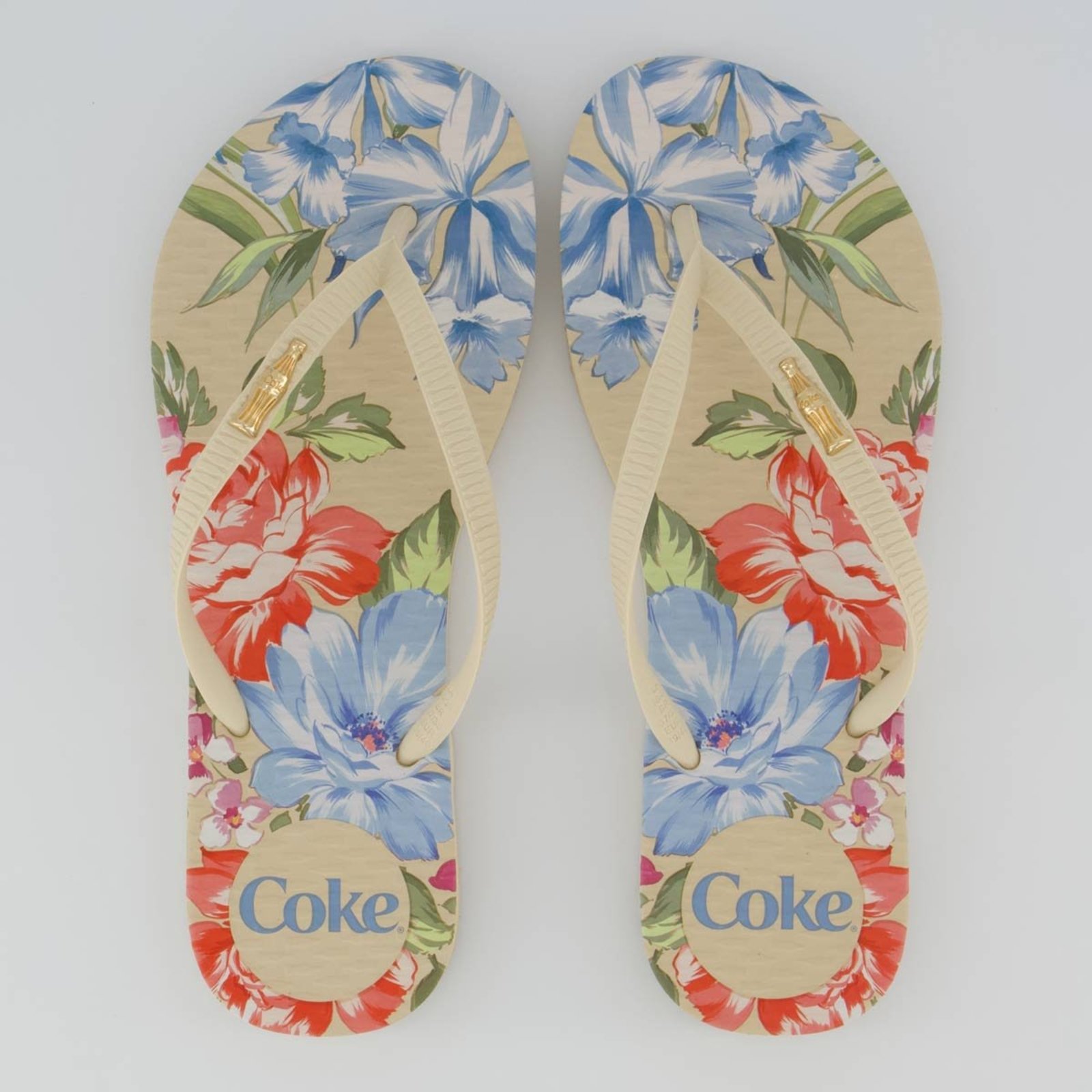 Chinelo Coca Cola Ander Feminino Off White