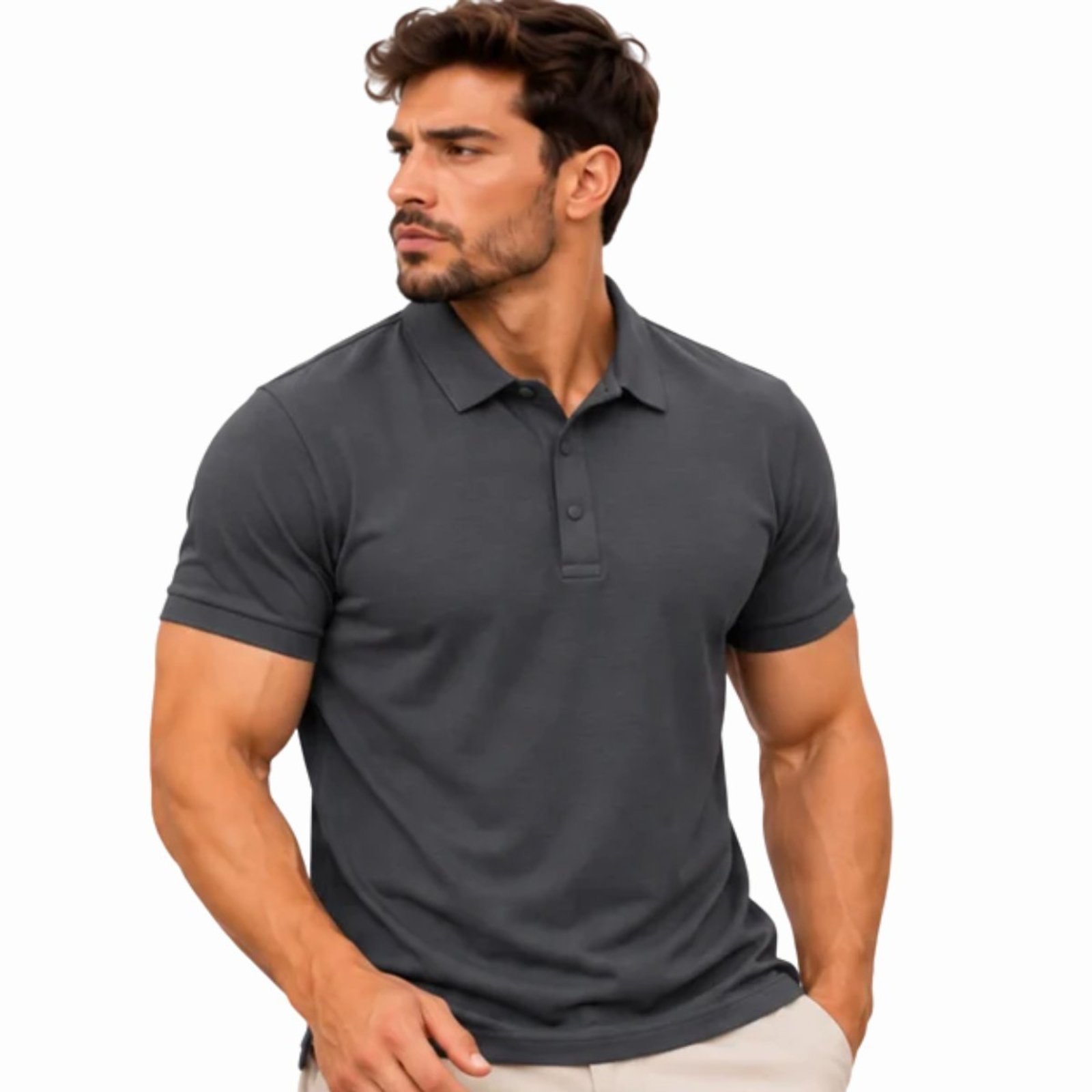 Polo Masculina Poliamida Casual Esportiva Confortável Premium