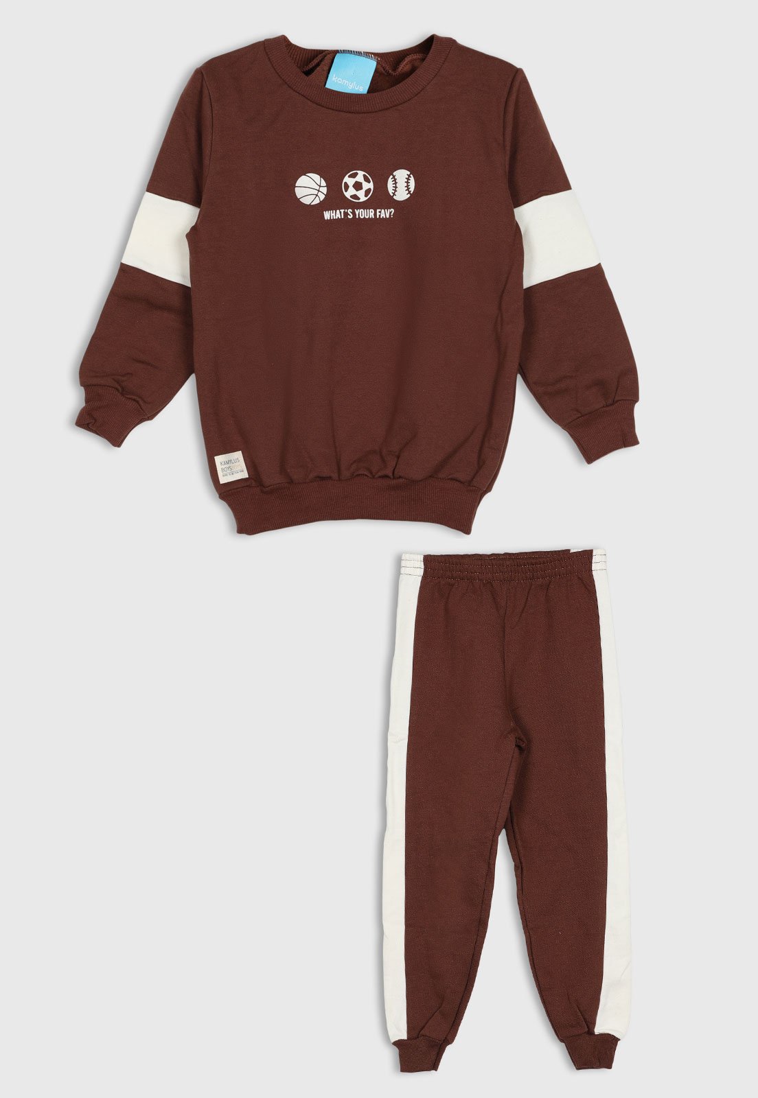 Infantil - Conjunto Kamylus Esportivo Marrom