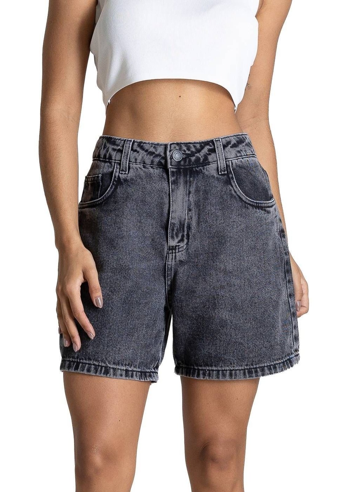 Shorts Jeans Sawary - 283086 - Preto - Sawary