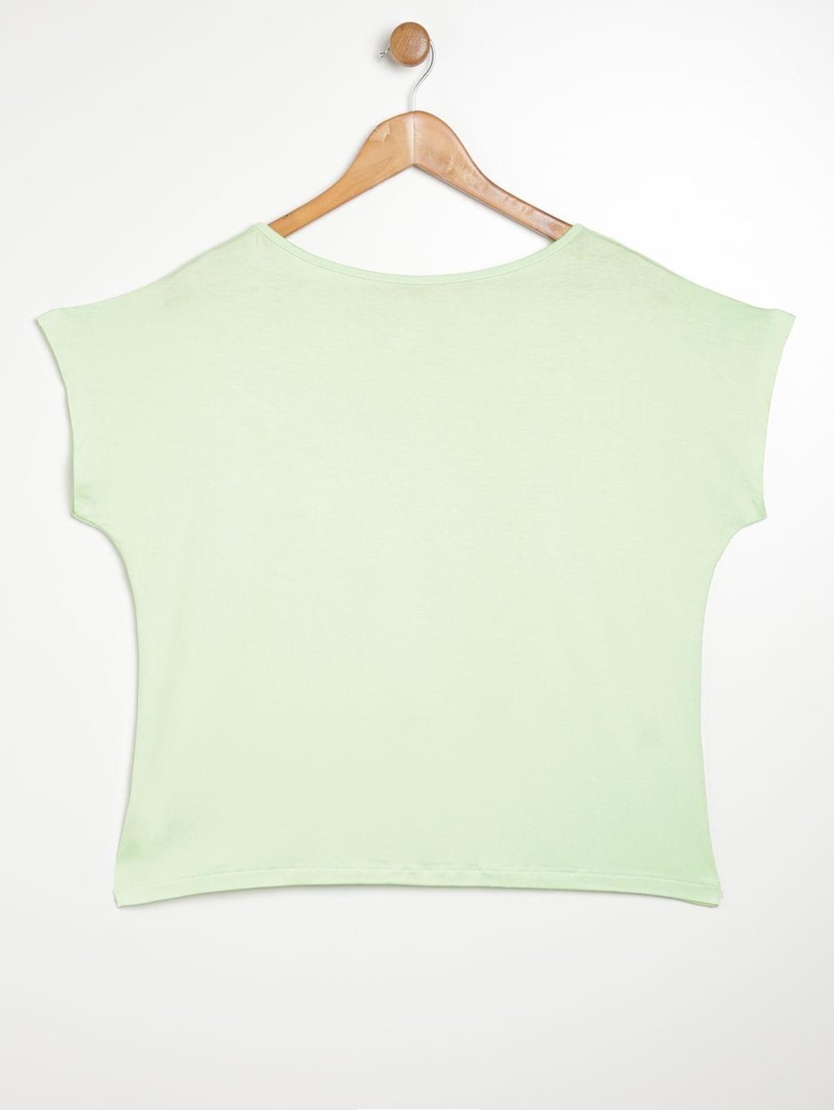 Vista 3 Blusa Manga Curta Plus Size Feminina Bright Girl'S verde Bright Girl'S verde