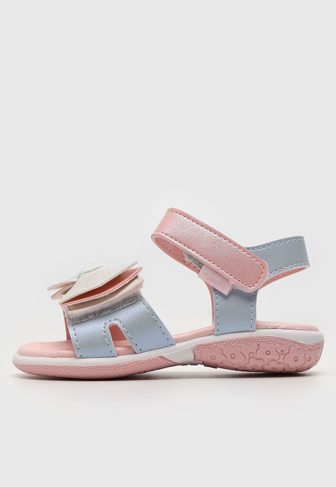 Vista 3 Infantil - Sandália Papete Pampili Laço rosa Pampili rosa