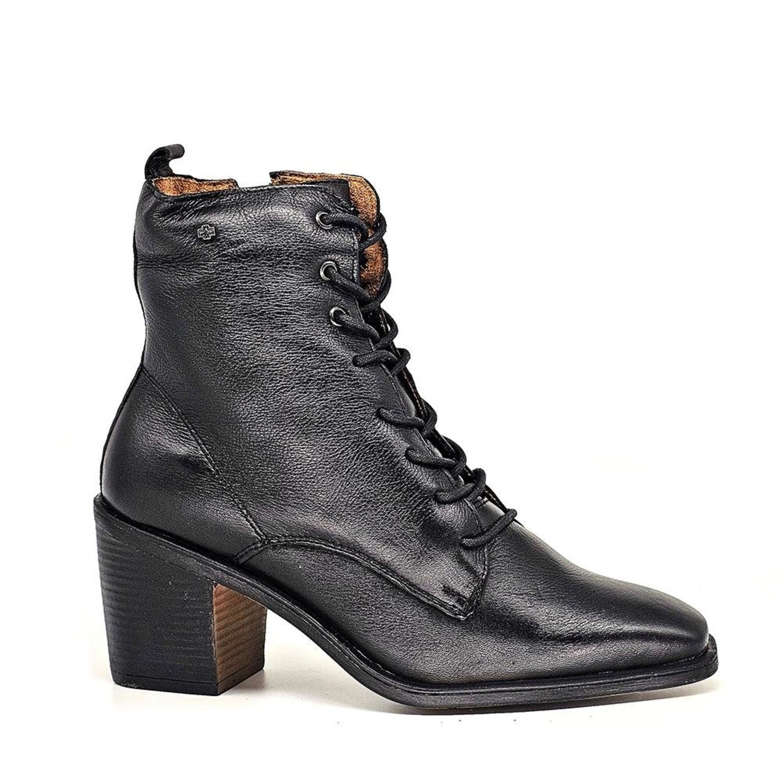 Bota Feminina KAR003 Couro Preto Incolor