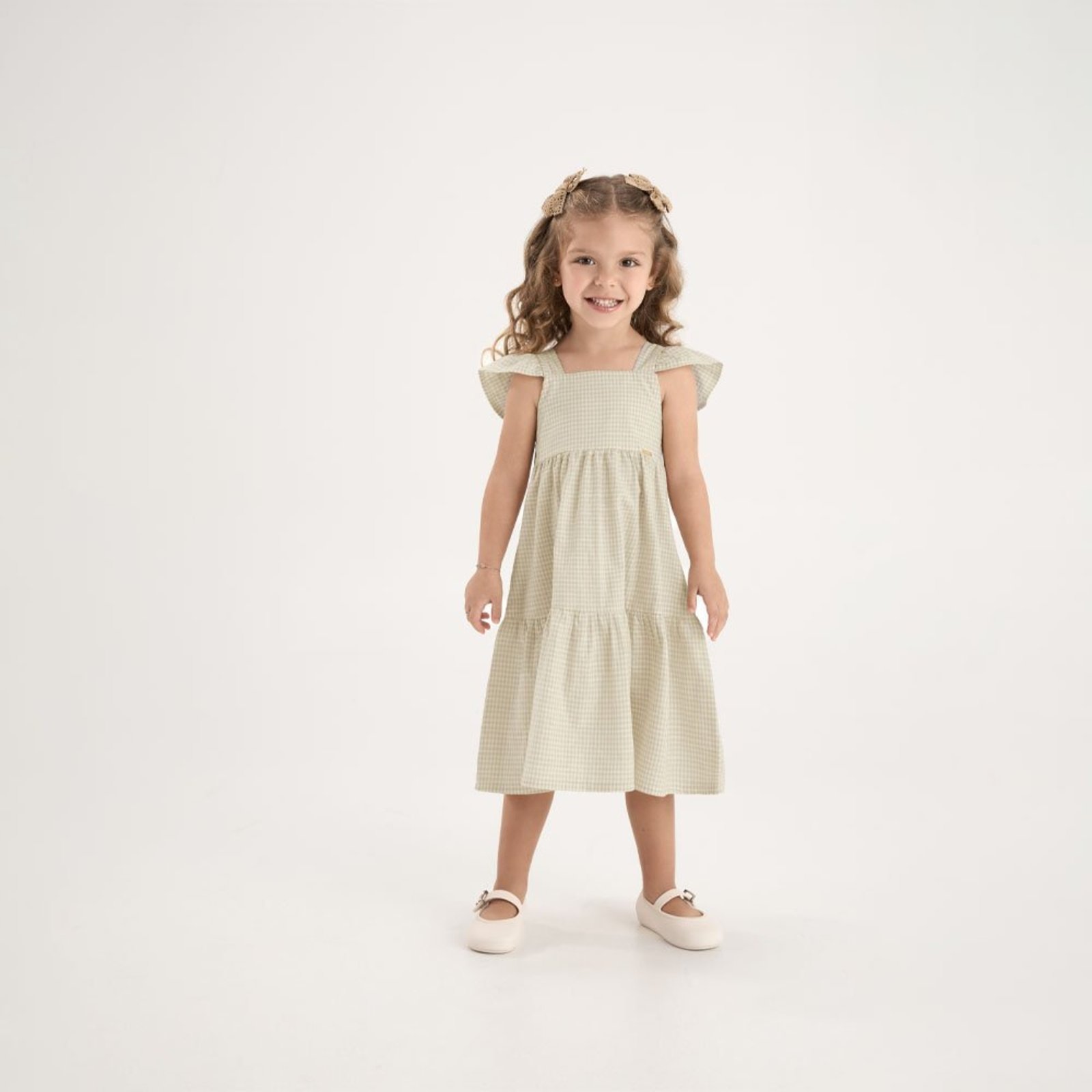 Infantil - Vestido Marrom Primeiros Passos Pulla Bulla Menina - 53712-1391
