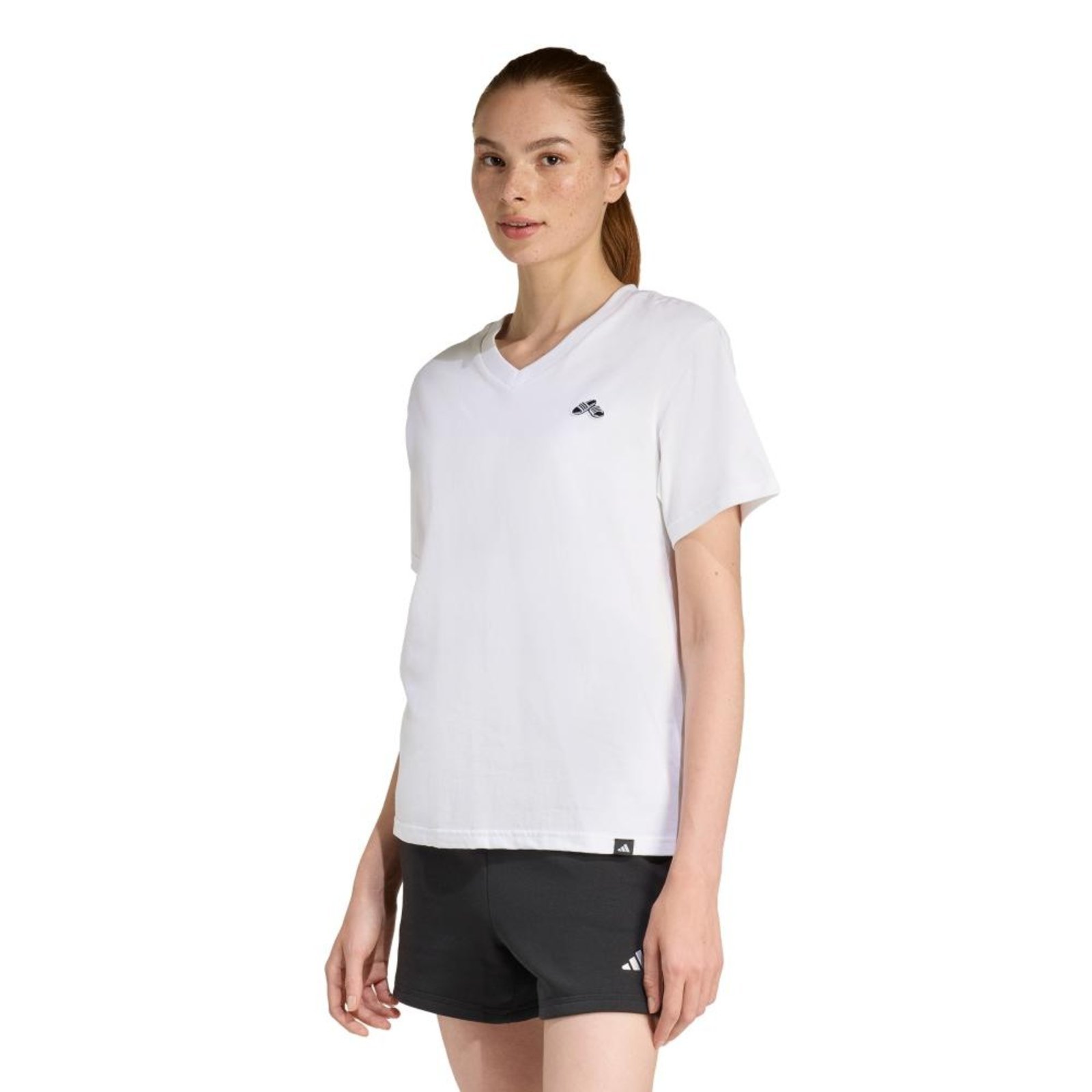 CAMISETA GOLA V ESTAMPADA SUMMER SLIDE adidas Sportswear Branco