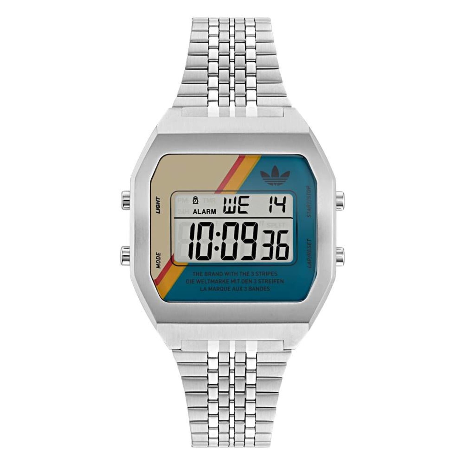 Vista 2 Relógio Adidas Unissex Digital AOST23556 prata Adidas prata