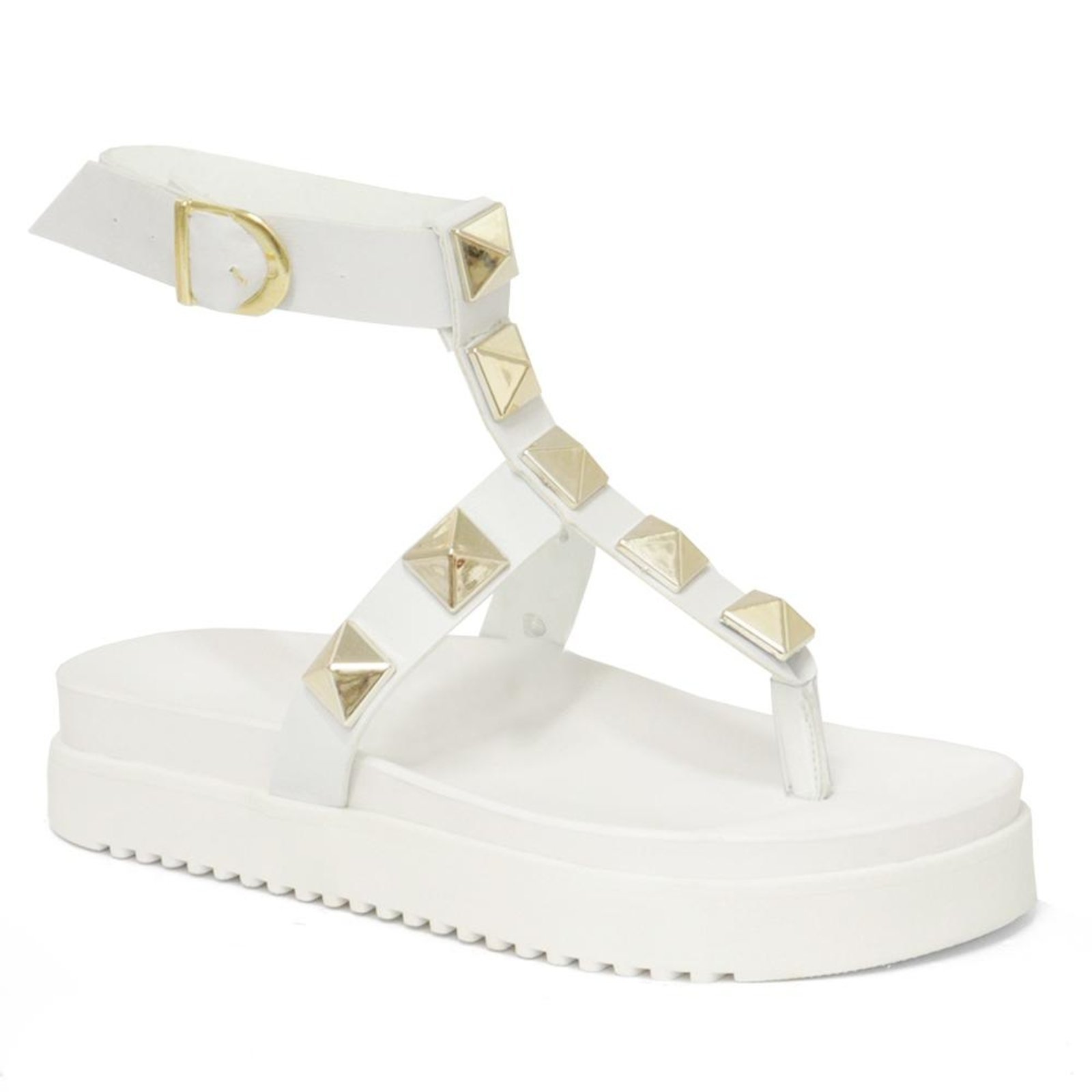 Sandália Fashion Feminina com Fivela Ajustável Ecológico Elegância Garantida Branco