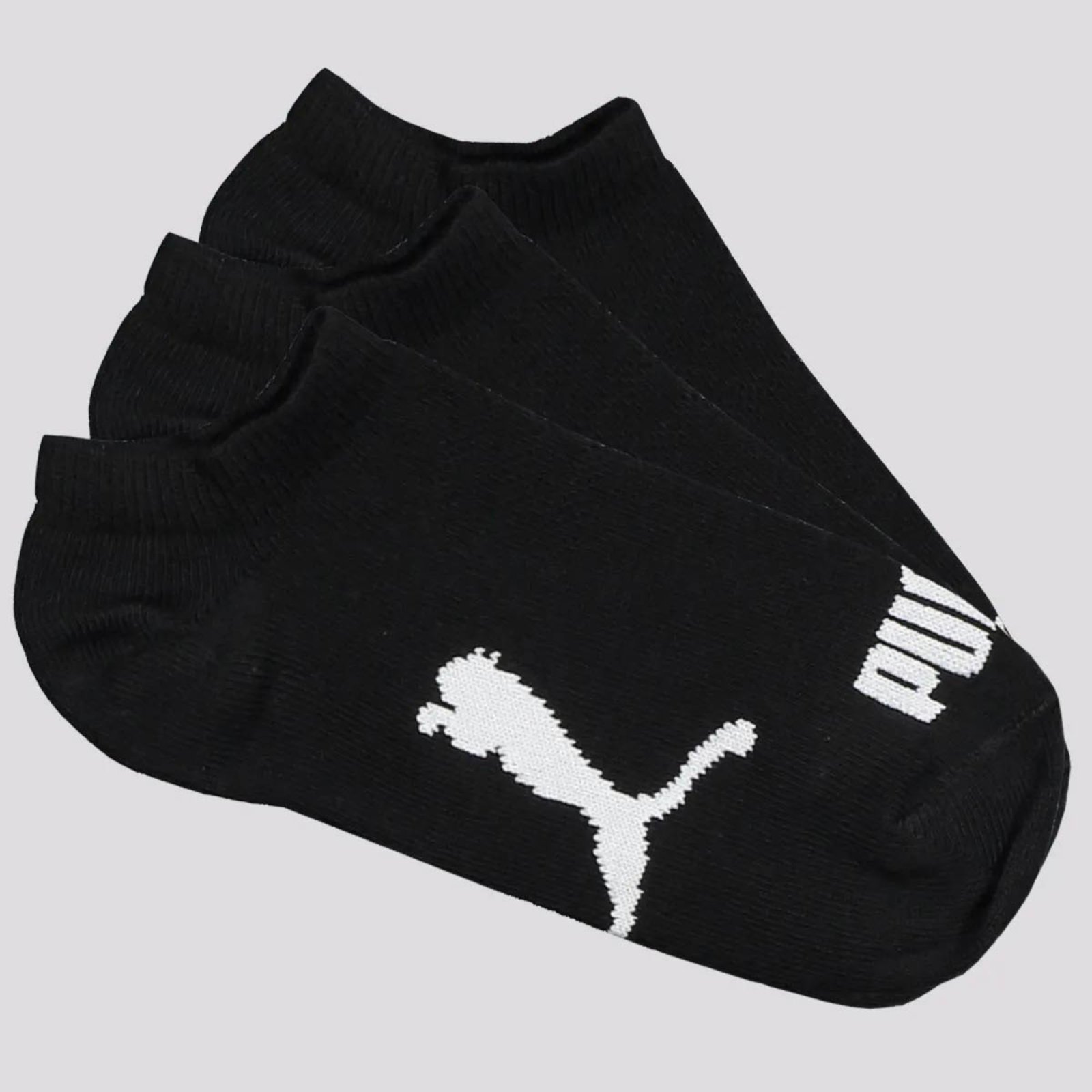 Vista 3 Kit Meia Puma Sapatilha 9 Pares Preta Puma preto