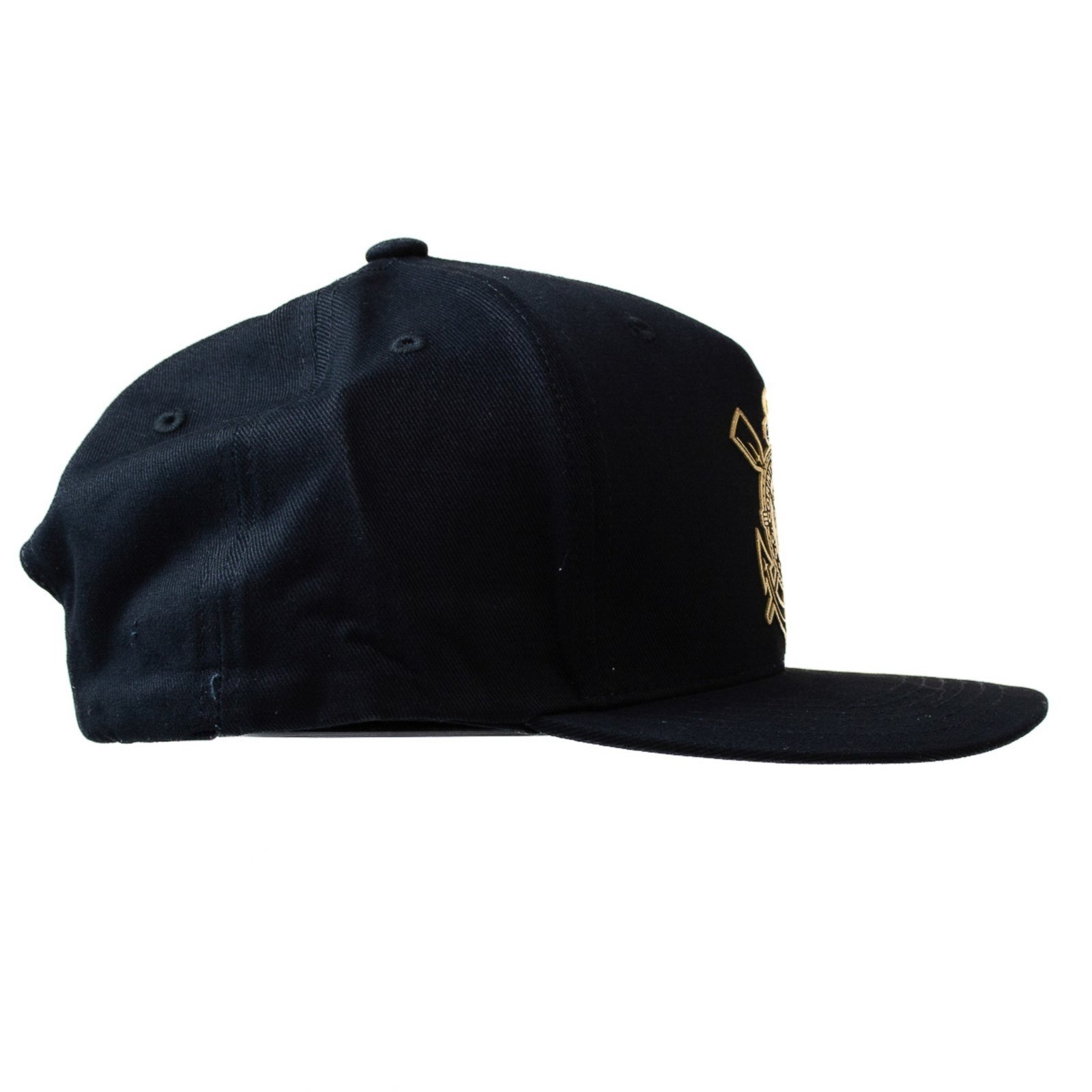 Vista 3 Boné Supercap Corinthians Silk Frontal e Bordado Supercap preto