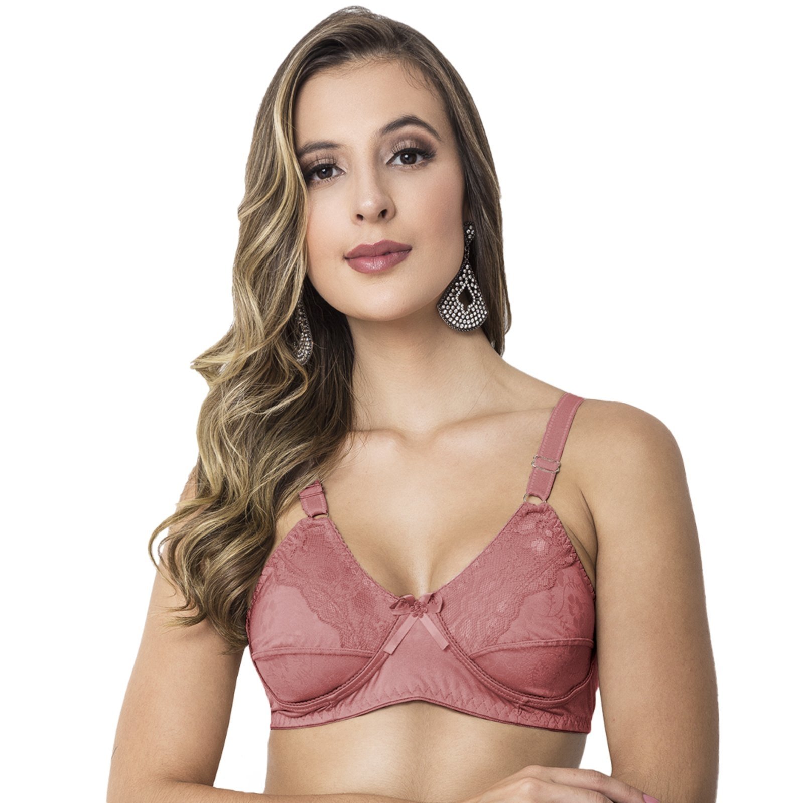 Sutiã Tetê Variedades Microfibra Confortável Fresco Rose