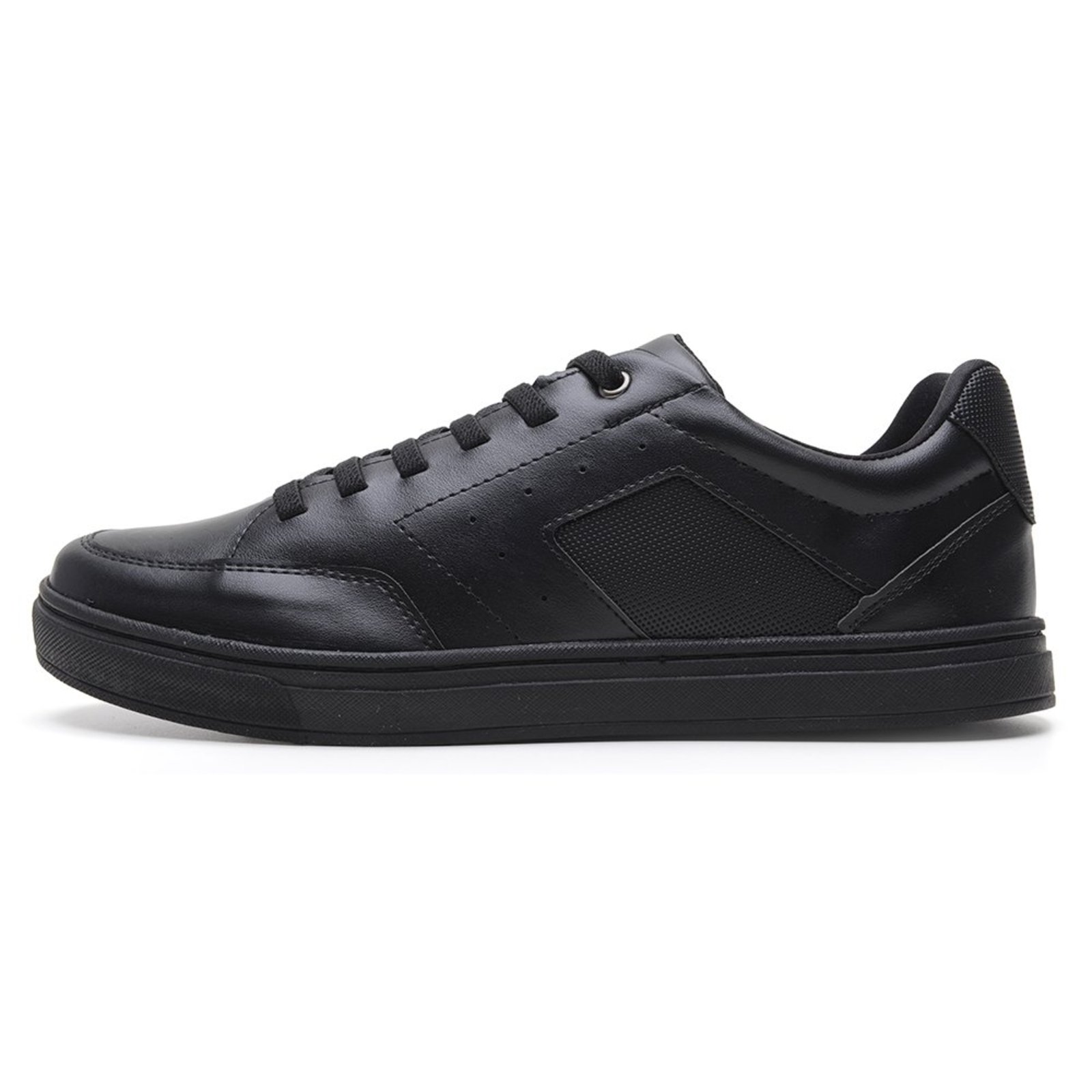 Tenis Masculino Casual Social Rovetto Estilo Sporte fino Versátil Palmilha em Gel Preto