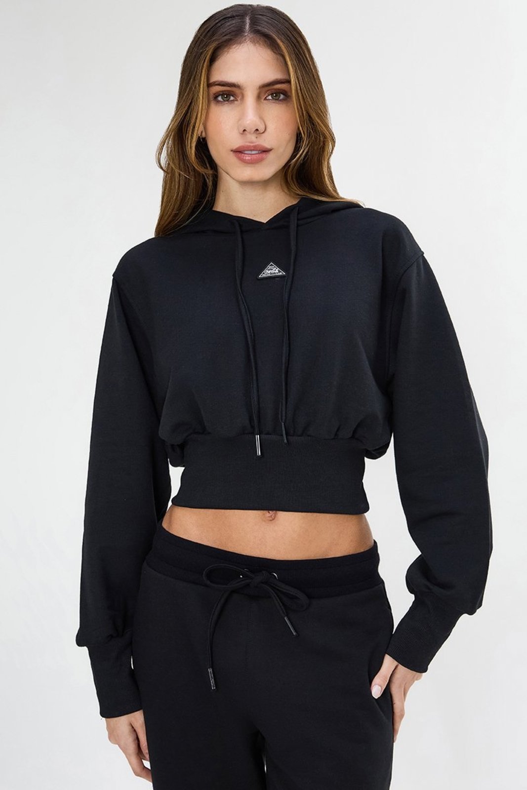 Moletom Cropped Com Ribana Coca-Cola