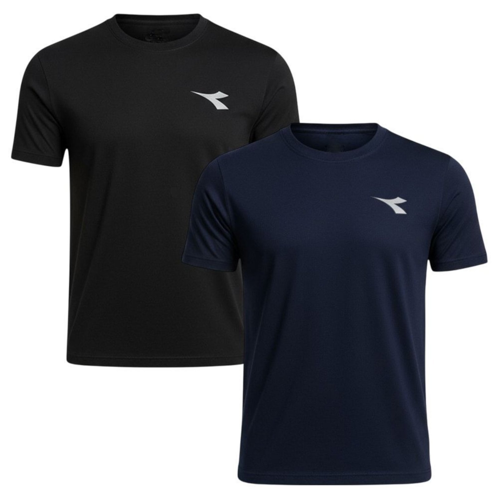 Kit 2 Camisetas Diadora Small Logo Masculina - Preto - diadora