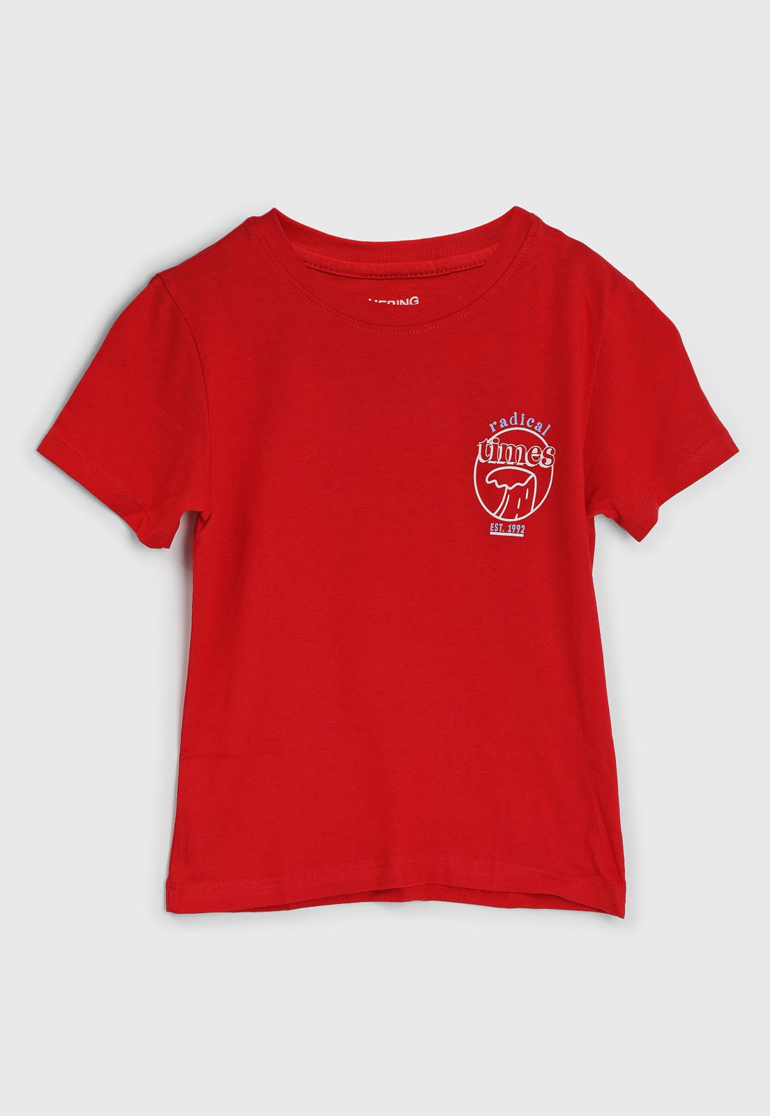 Infantil - Camiseta Hering Estampa Frontal Vermelha