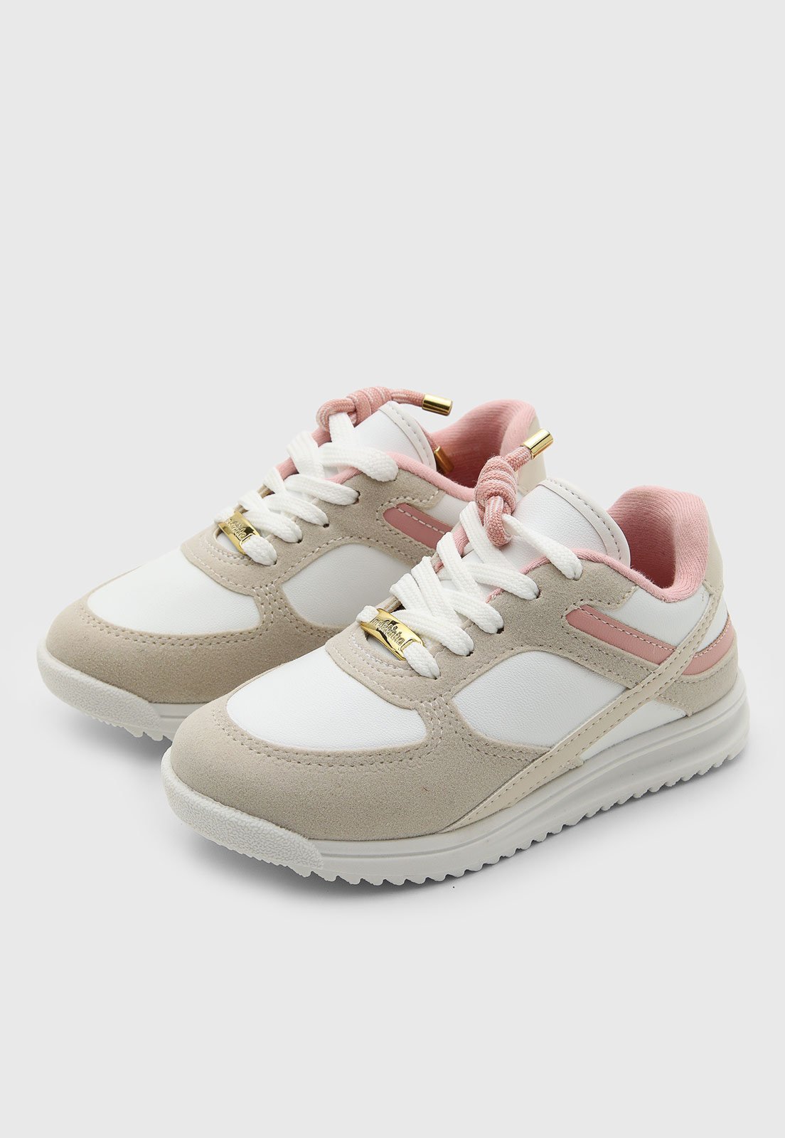 Infantil - Tênis Molekinha Casual Bico Redondo Branco