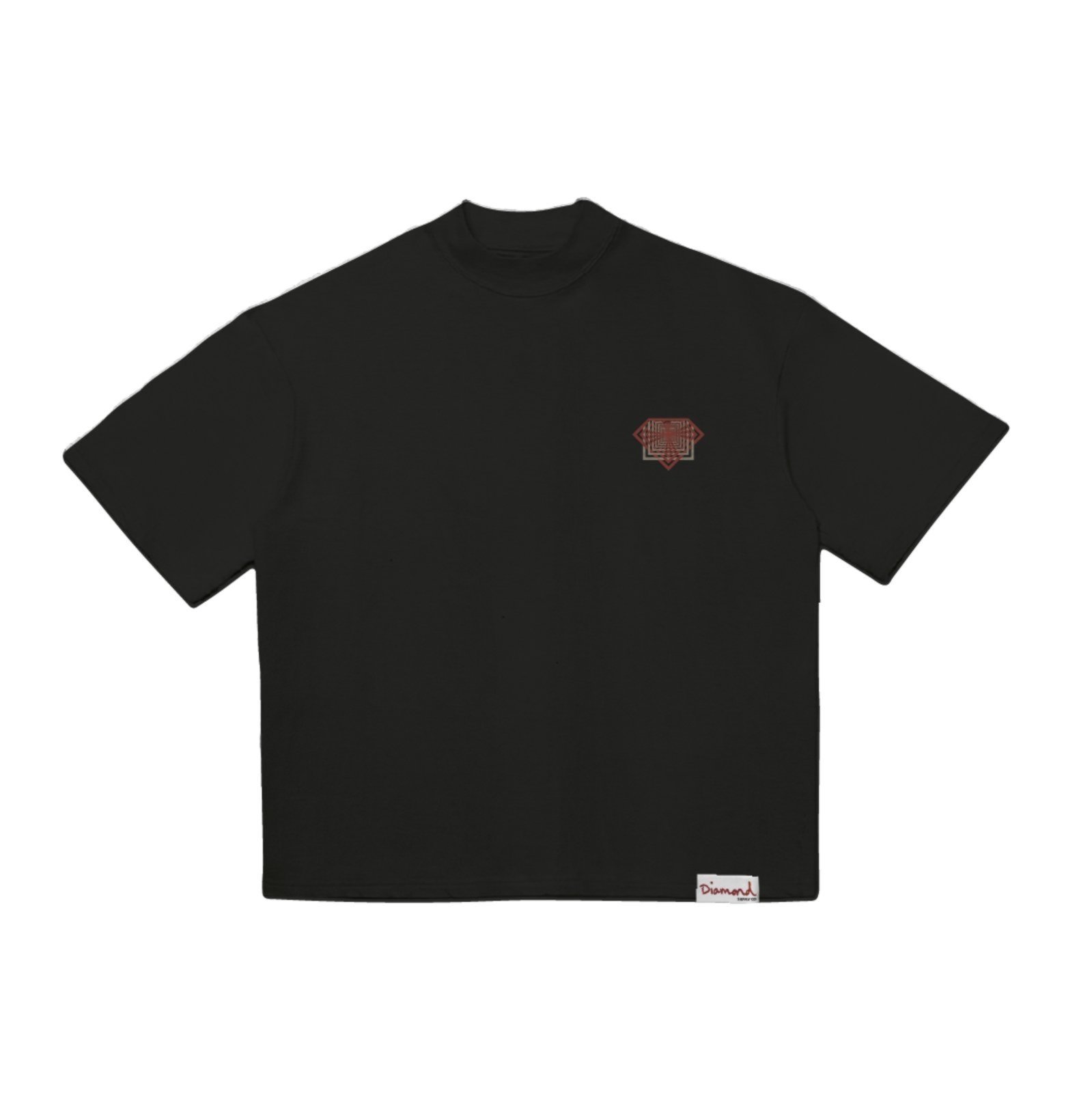 Camiseta Diamond Retro Oversized Tee - BLACK