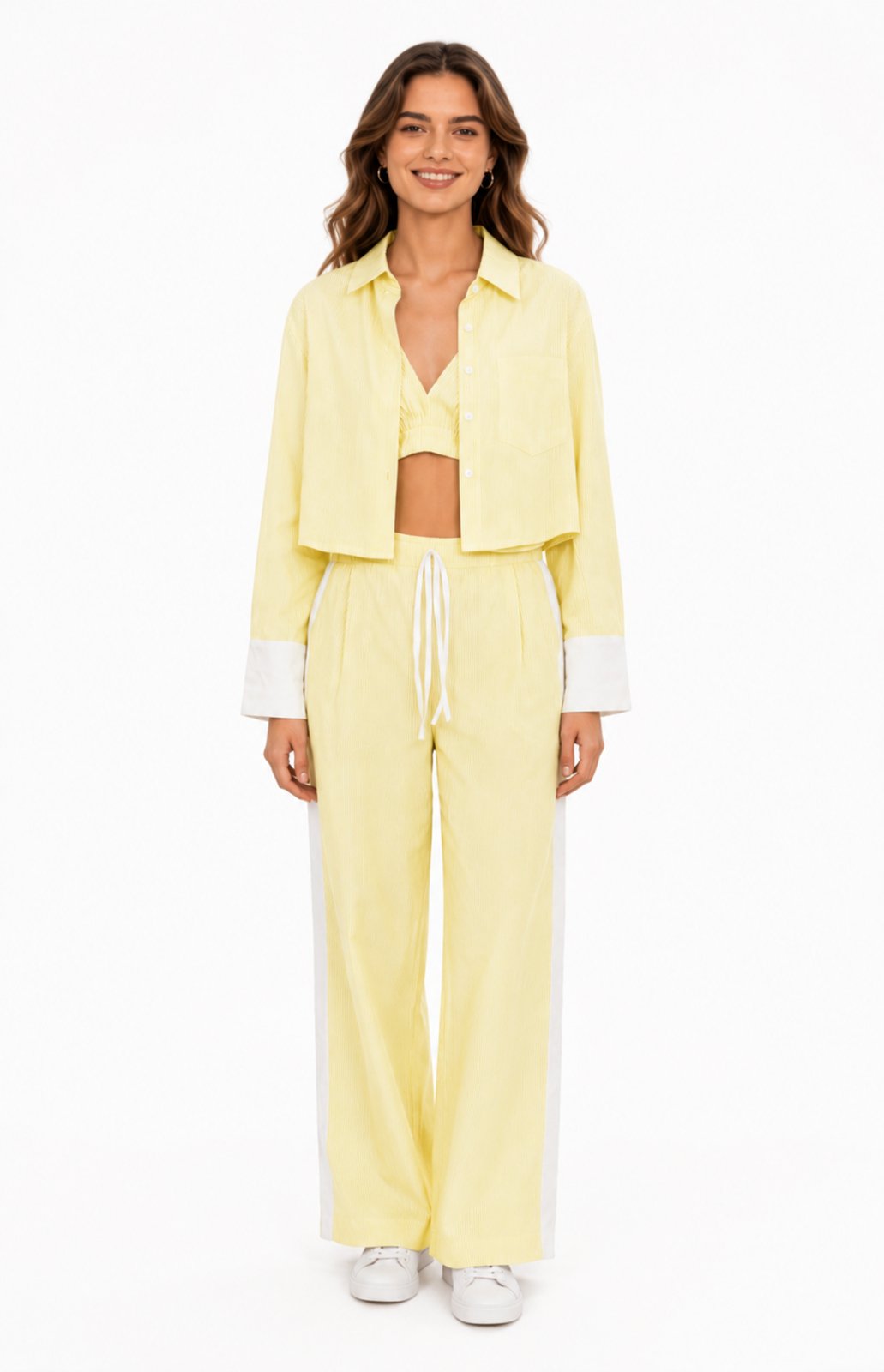 Conjunto Feminino D Bell Outlet Fashion Amarelo