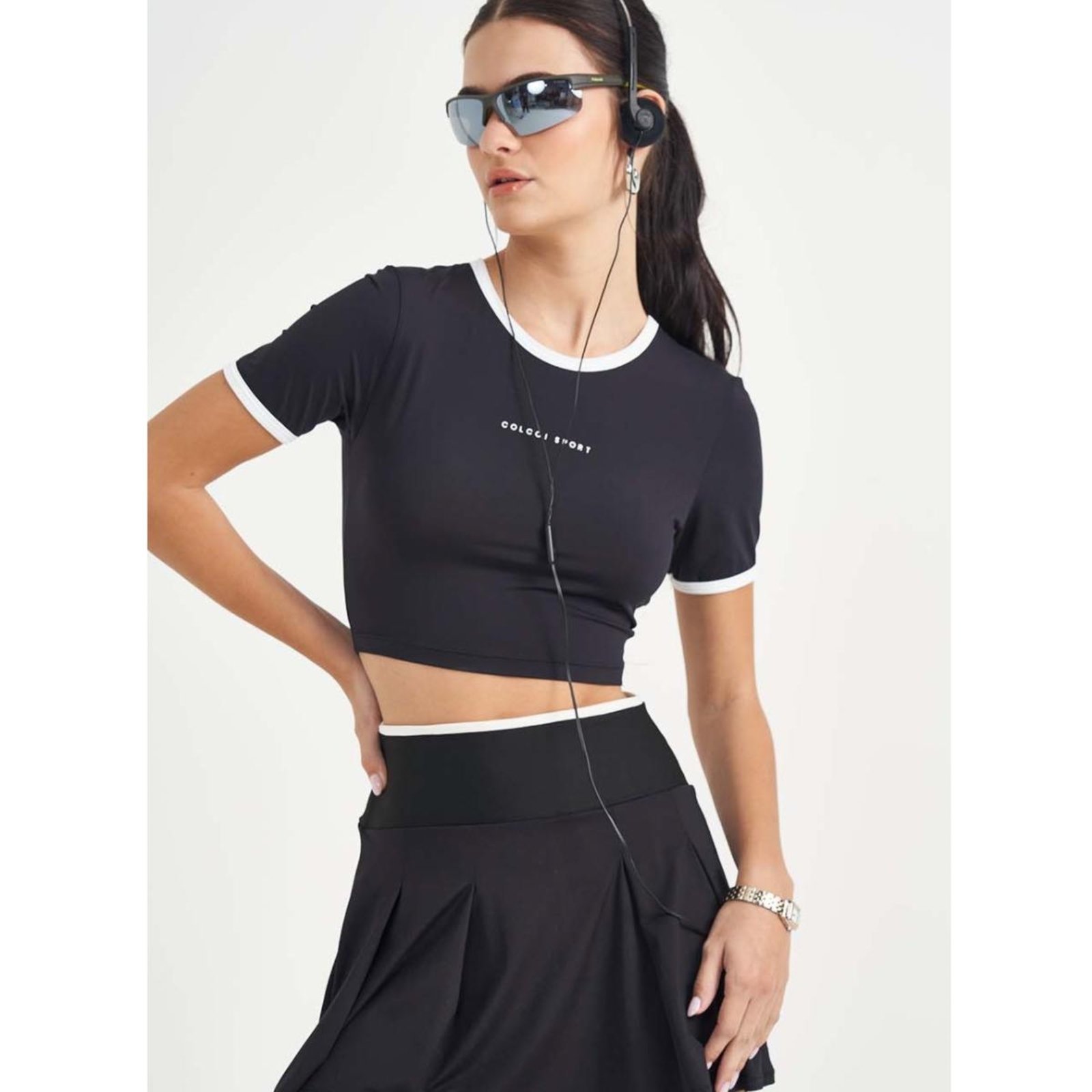 Blusa Colcci Sport Slim Feminina Preto