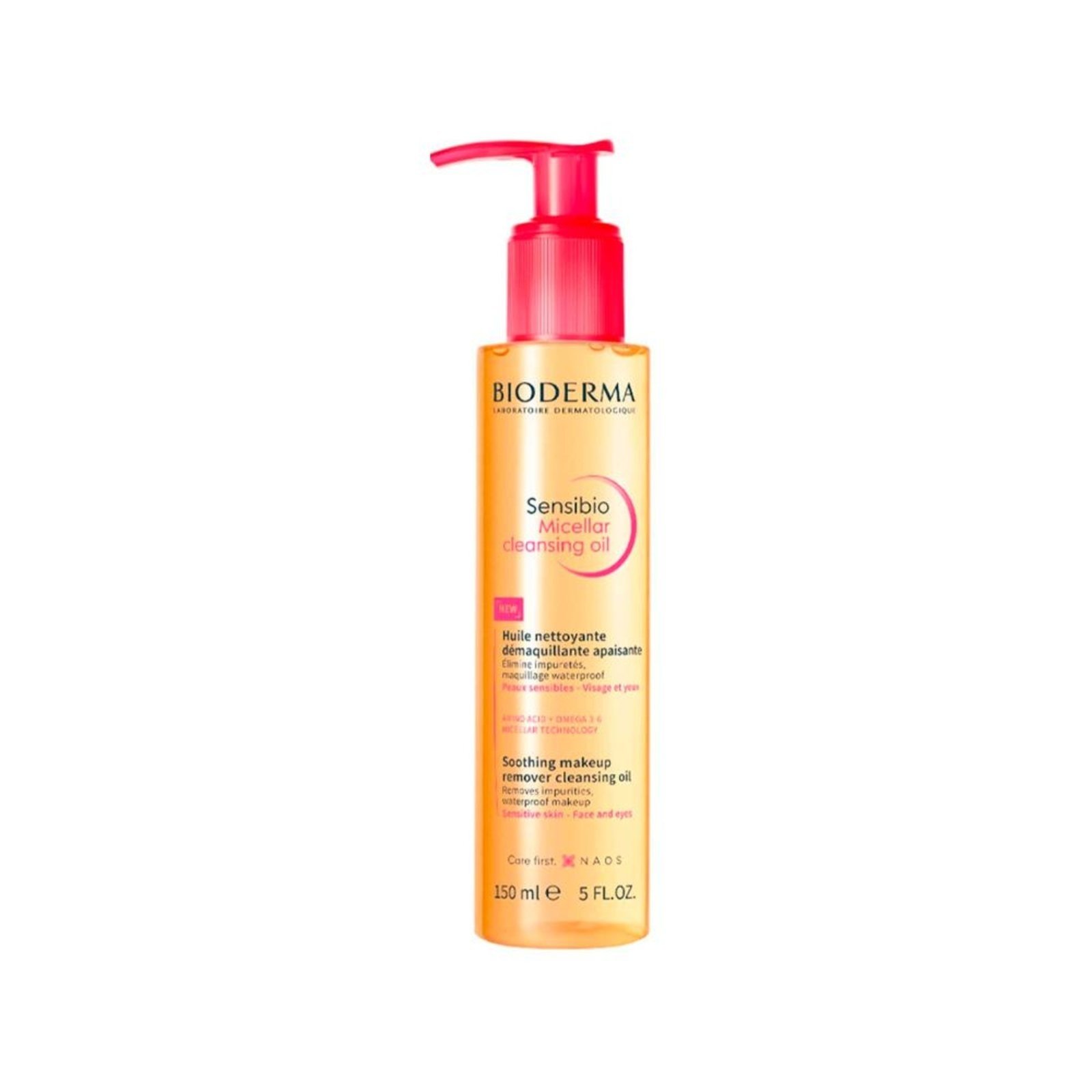 Vista 2 Bioderma Sensibio Óleo Micelar Demaquilante 150ml incolor BIODERMA incolor