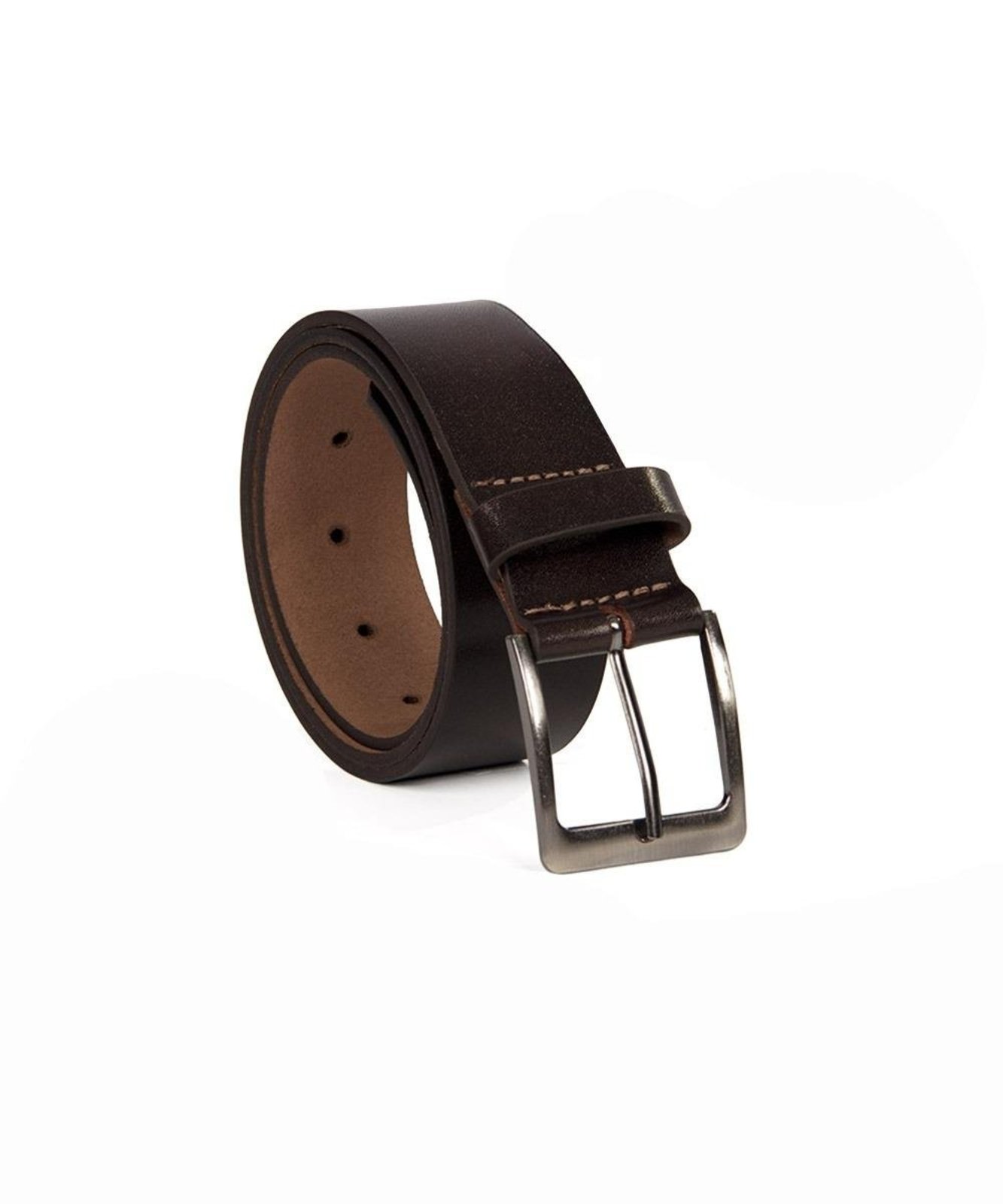 Cinto Masculino Fasolo S398 Couro Café Incolor