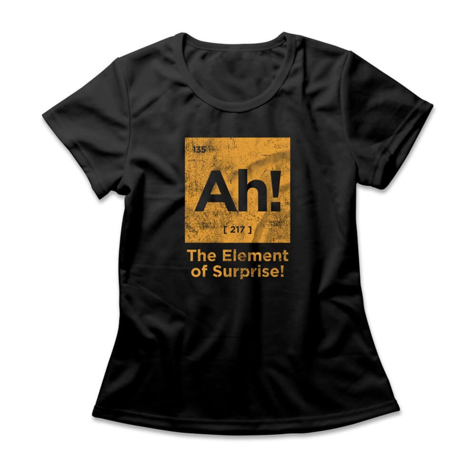 Camiseta Feminina Element Of Surprise – Preto – Casual – Studio Geek