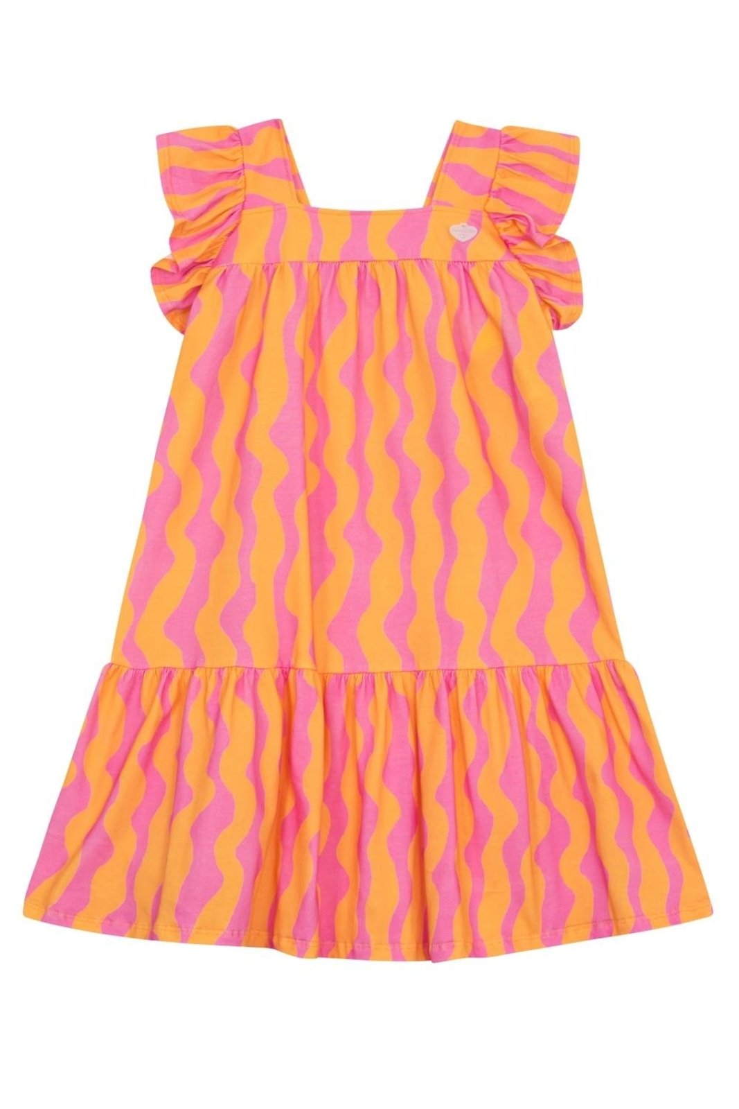 Infantil - Vestido menina em meia malha Brandili